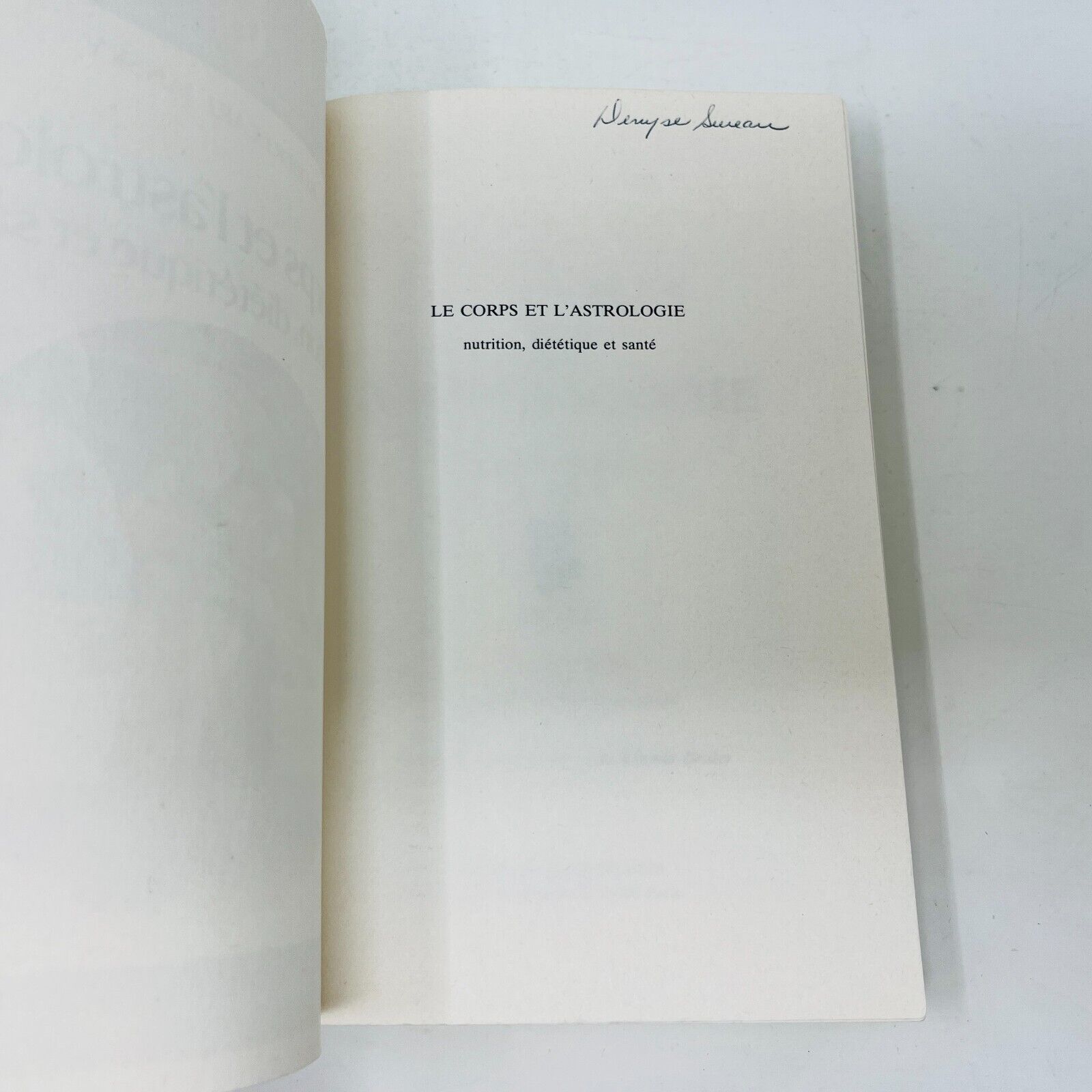 1985 Le Corps et l'Astrologie Nutrition Diététique & Santé de Robert Carl Jansky
