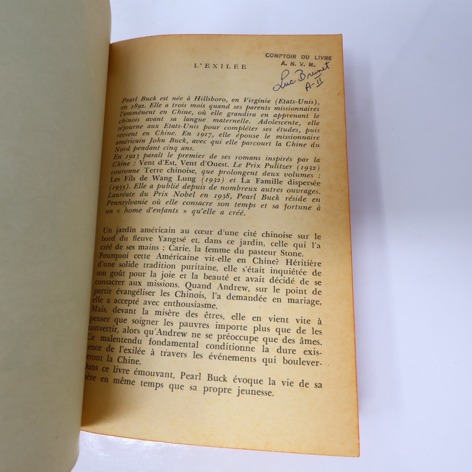 Pearl Buck Lot 5 Livres Poche Famille Dispersée/Fls de Wang Lung/L'Exilée French