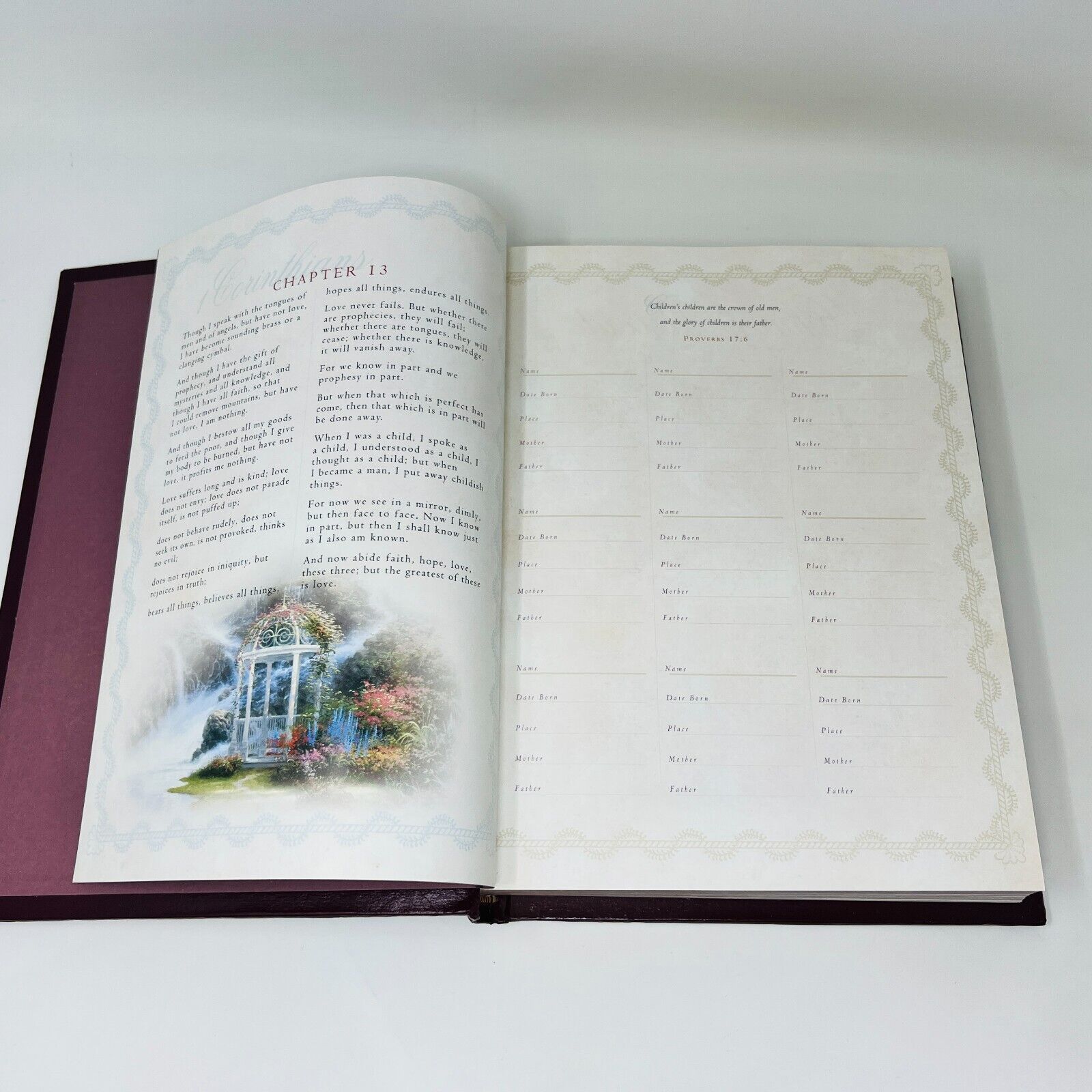 2002 Holy Bible Thomas Kinkade Painter of Light NKJV Thomas Nelson Padded HC