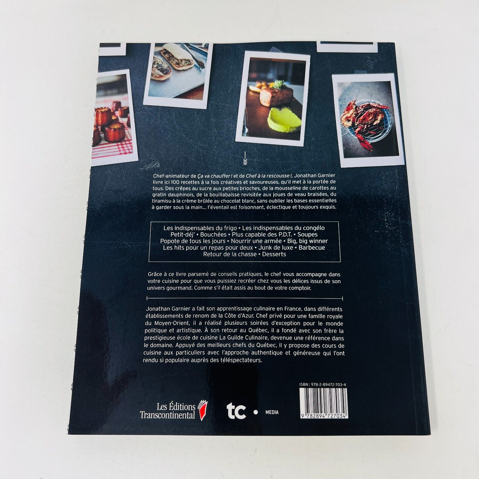 2013 Entre Nous de Jonathan Garnier Guide Culinaire Cuisine Recettes Français PB