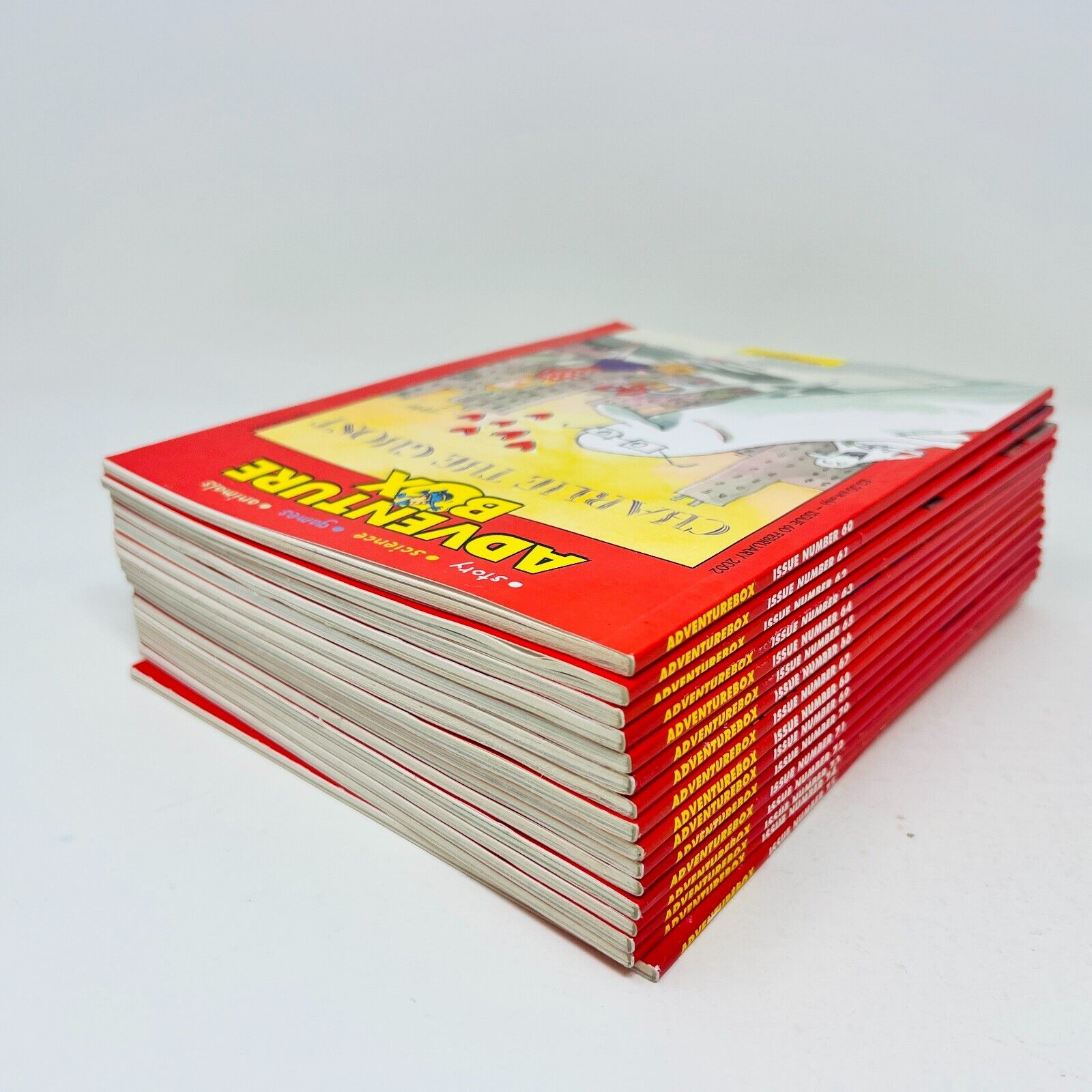Lot of 16 Adventure Box Bayard Children UK Magazines #60-75 Story/Science/Games