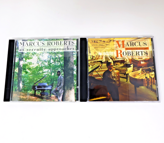 Marcus Roberts 2 CD Lot Novus Jazz As Serenity Approaches/If I Could Be With You