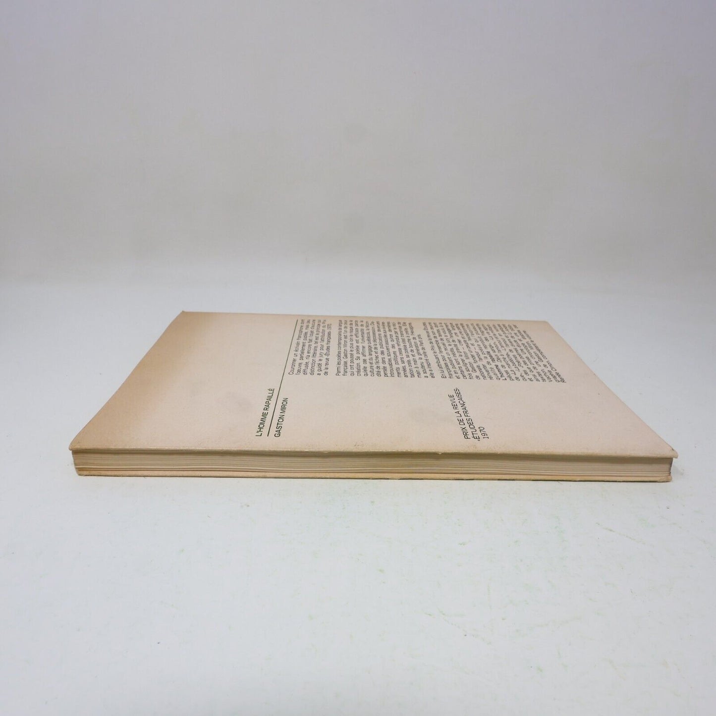 1978 L'Homme Rapaillé Gaston Miron Littérature Québécoise Poésie Français Livre