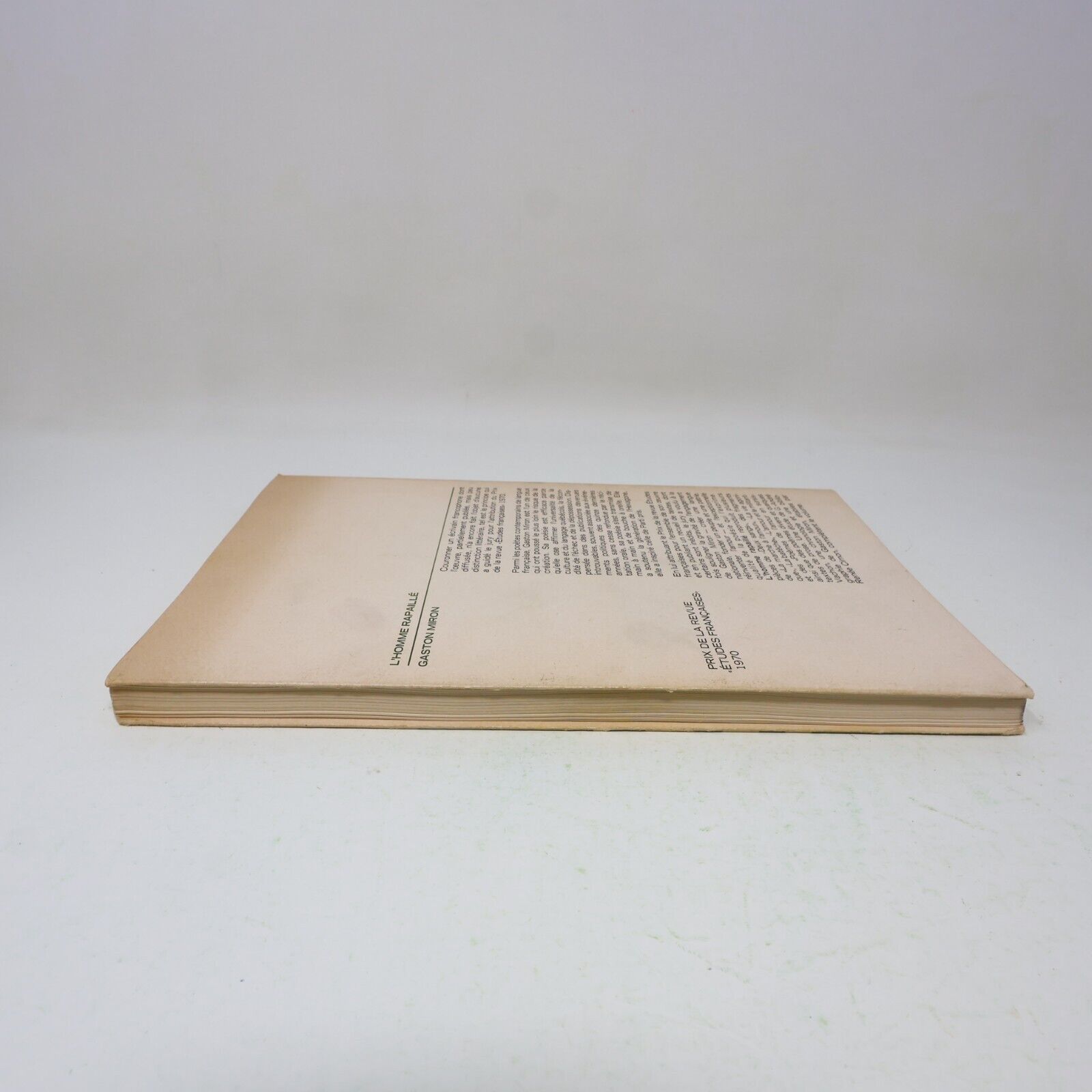 1978 L'Homme Rapaillé Gaston Miron Littérature Québécoise Poésie Français Livre