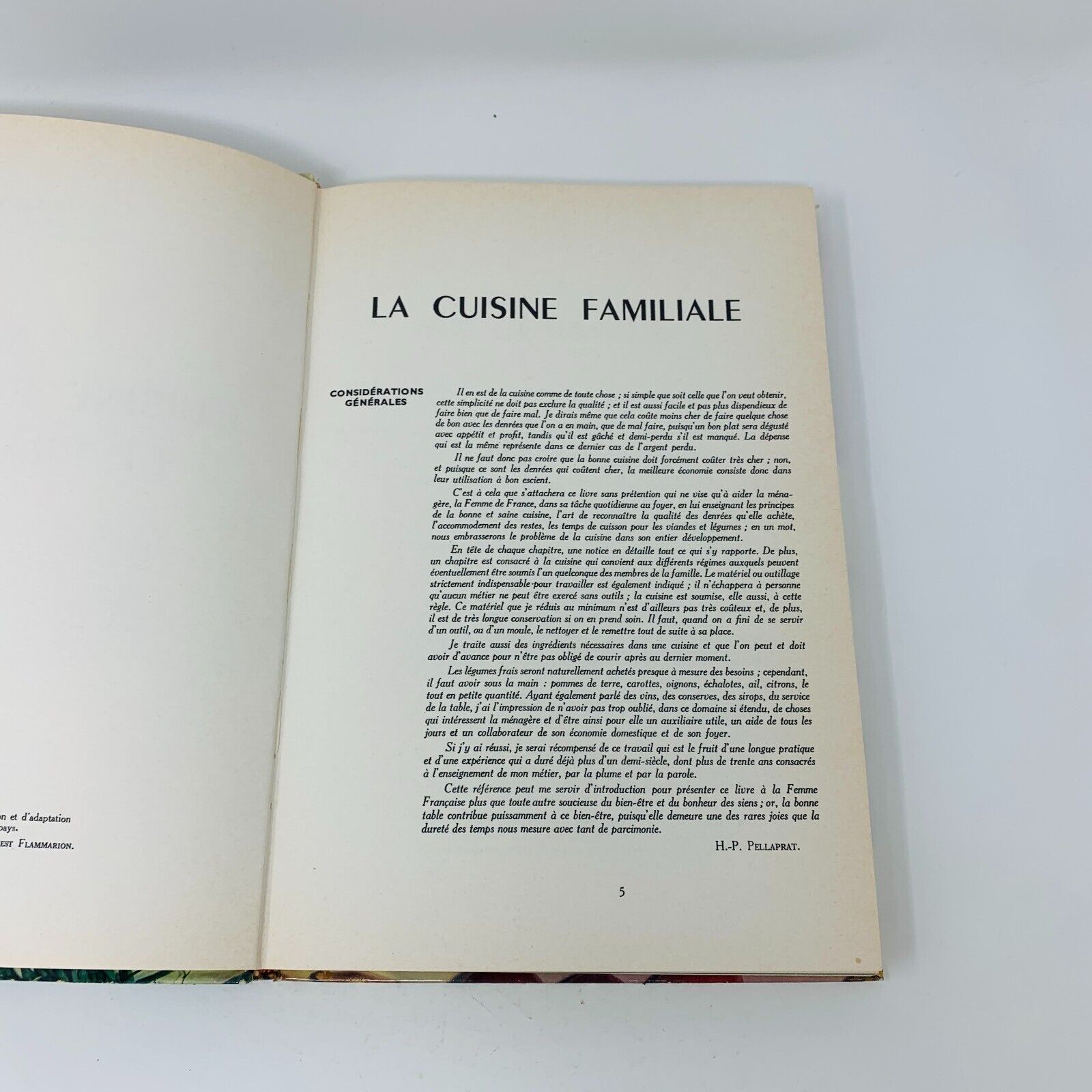 1968 La Cuisine Familiale et Pratique Flammarion Pellaprat Live Recettes French