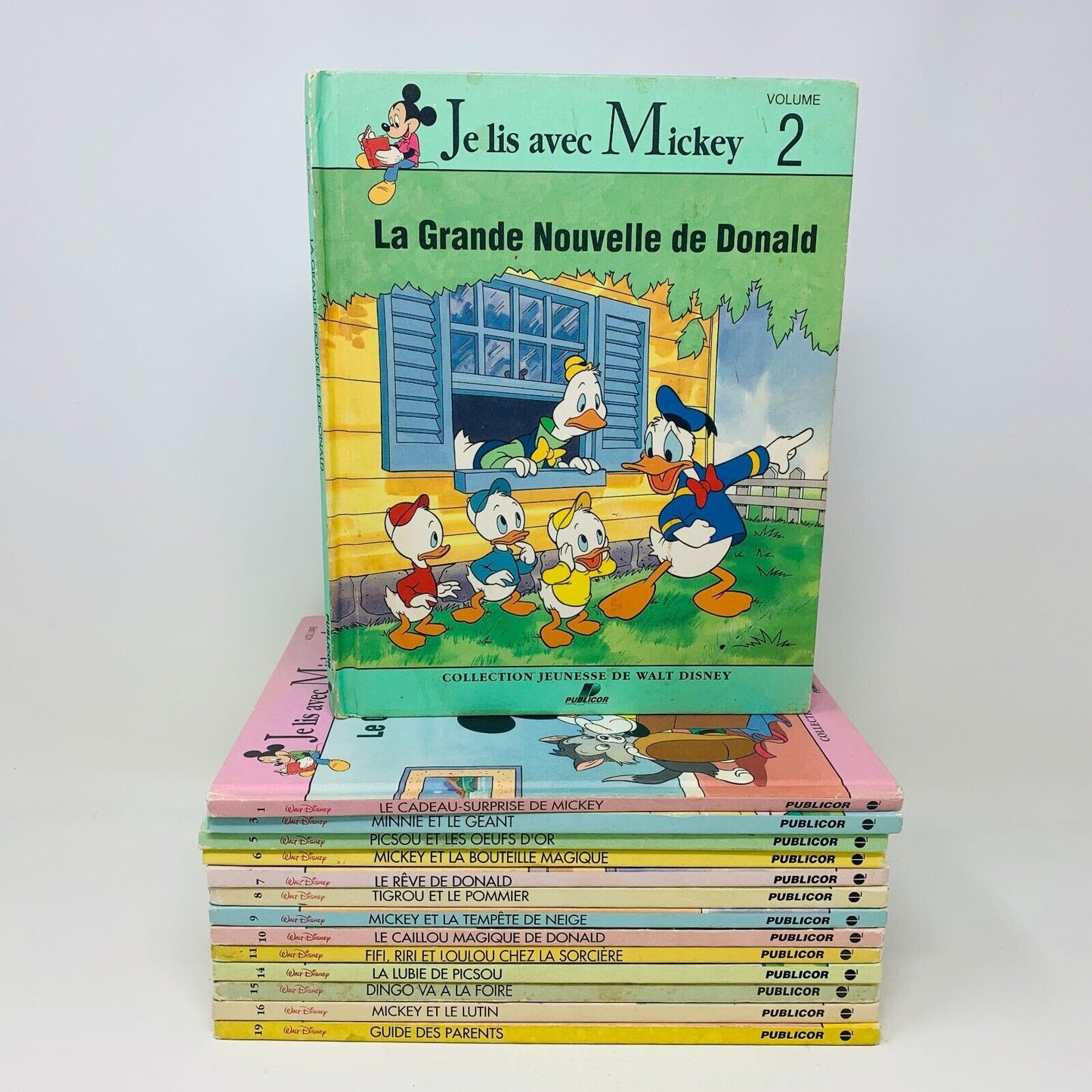 Je Lis avec Mickey Lot de 14 Livres Disney Enfants Français Children French 90s
