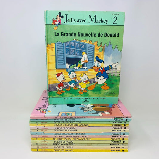 Je Lis avec Mickey Lot de 14 Livres Disney Enfants Français Children French 90s