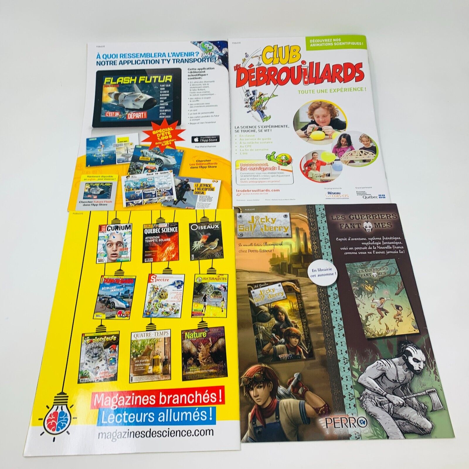 26x Les Débrouillards Magazines Enfants Français 2012-15 Années Incomplètes Lot