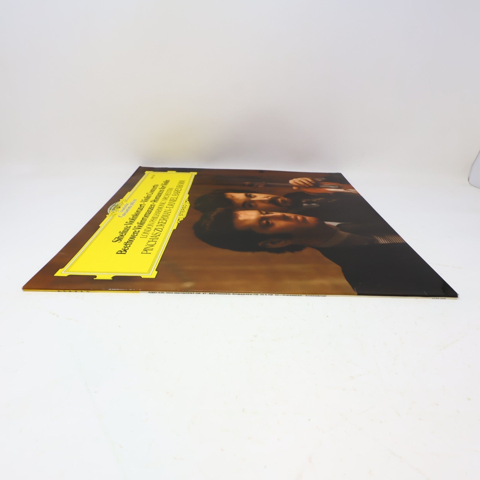 Pinchas Zukerman Daniel Barenboim Sibelius Beethoven Violin LP Record 2530 552