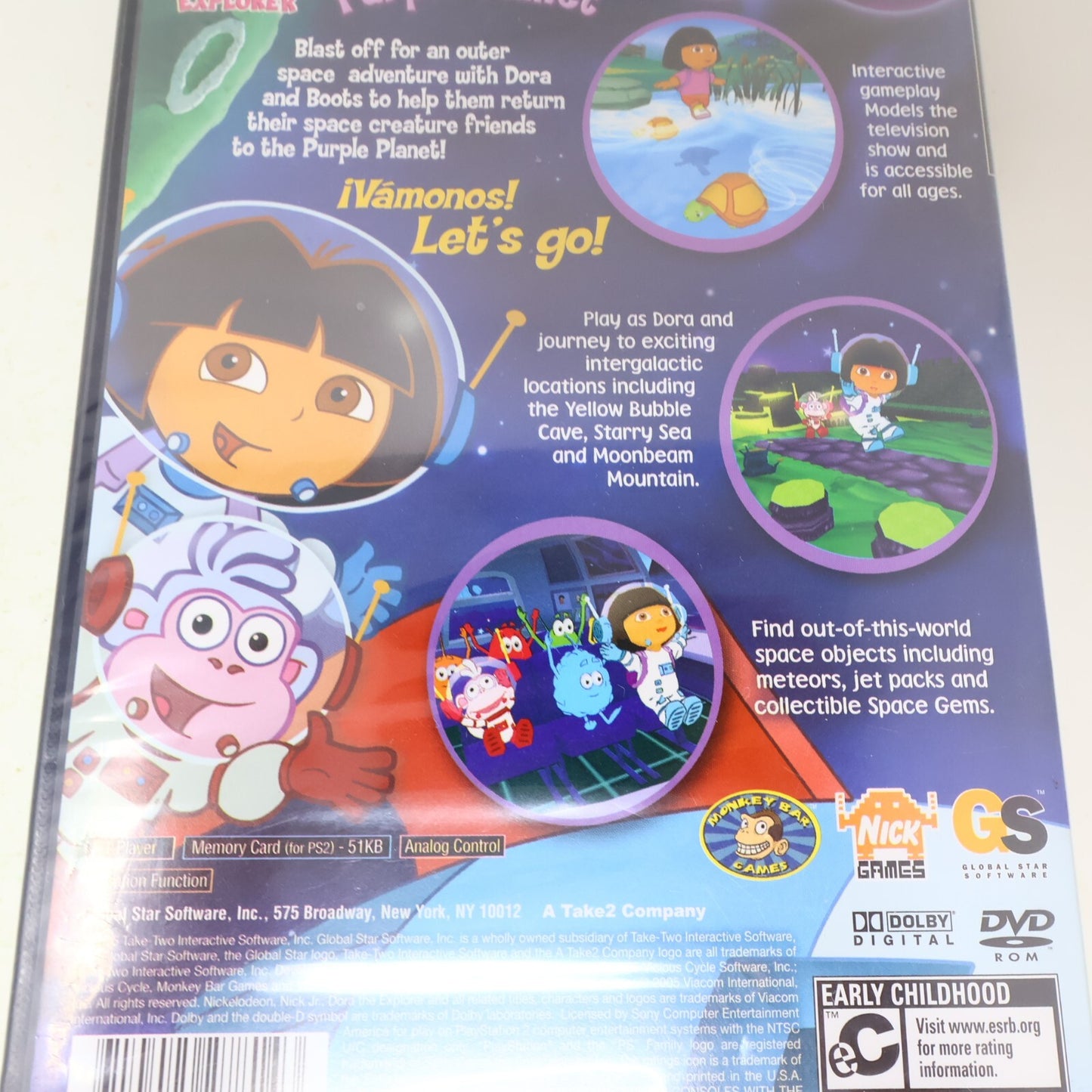 Dora the Explorer Journey to the Purple Planet Sony PS2 Factory Sealed Like New