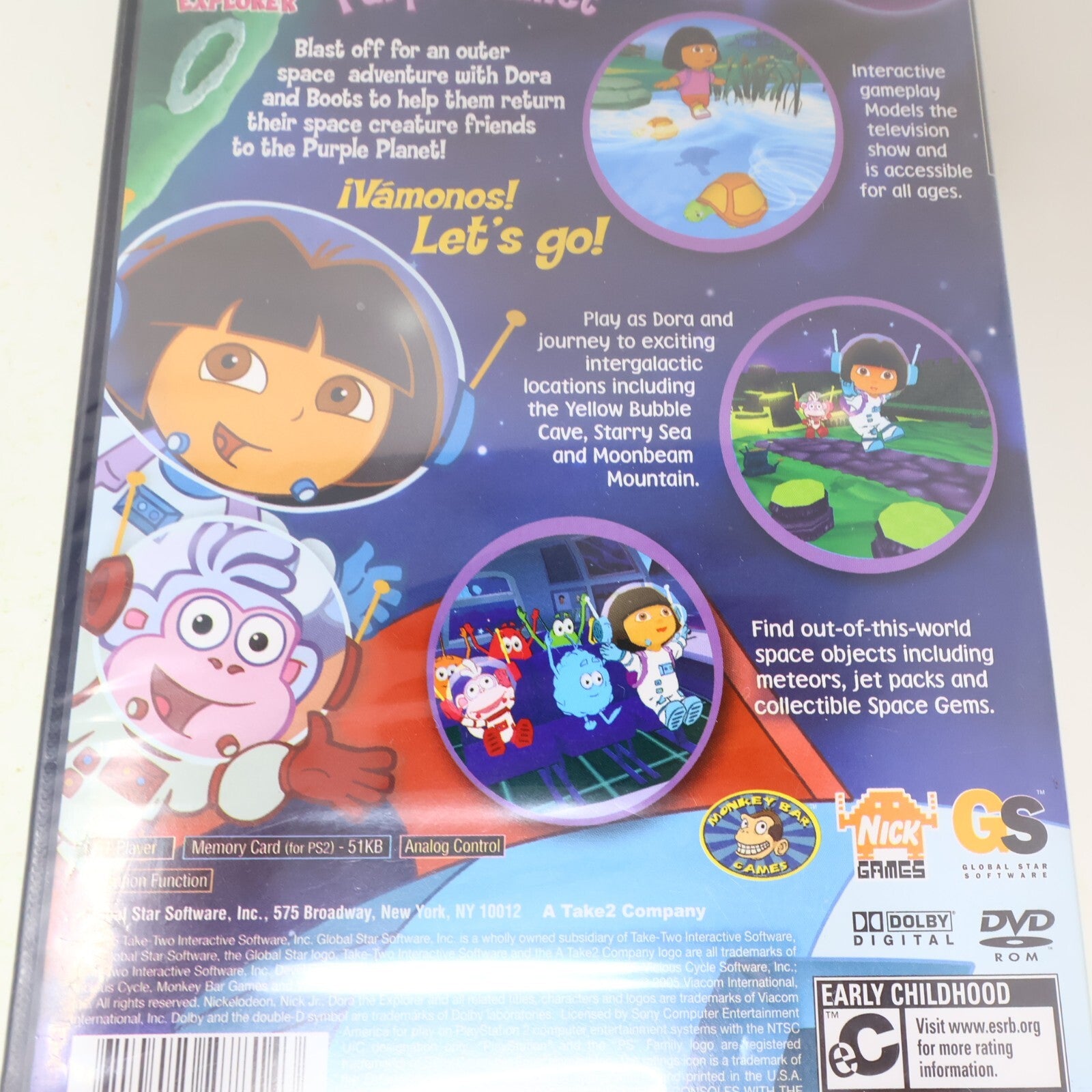 Dora the Explorer Journey to the Purple Planet Sony PS2 Factory Sealed Like New