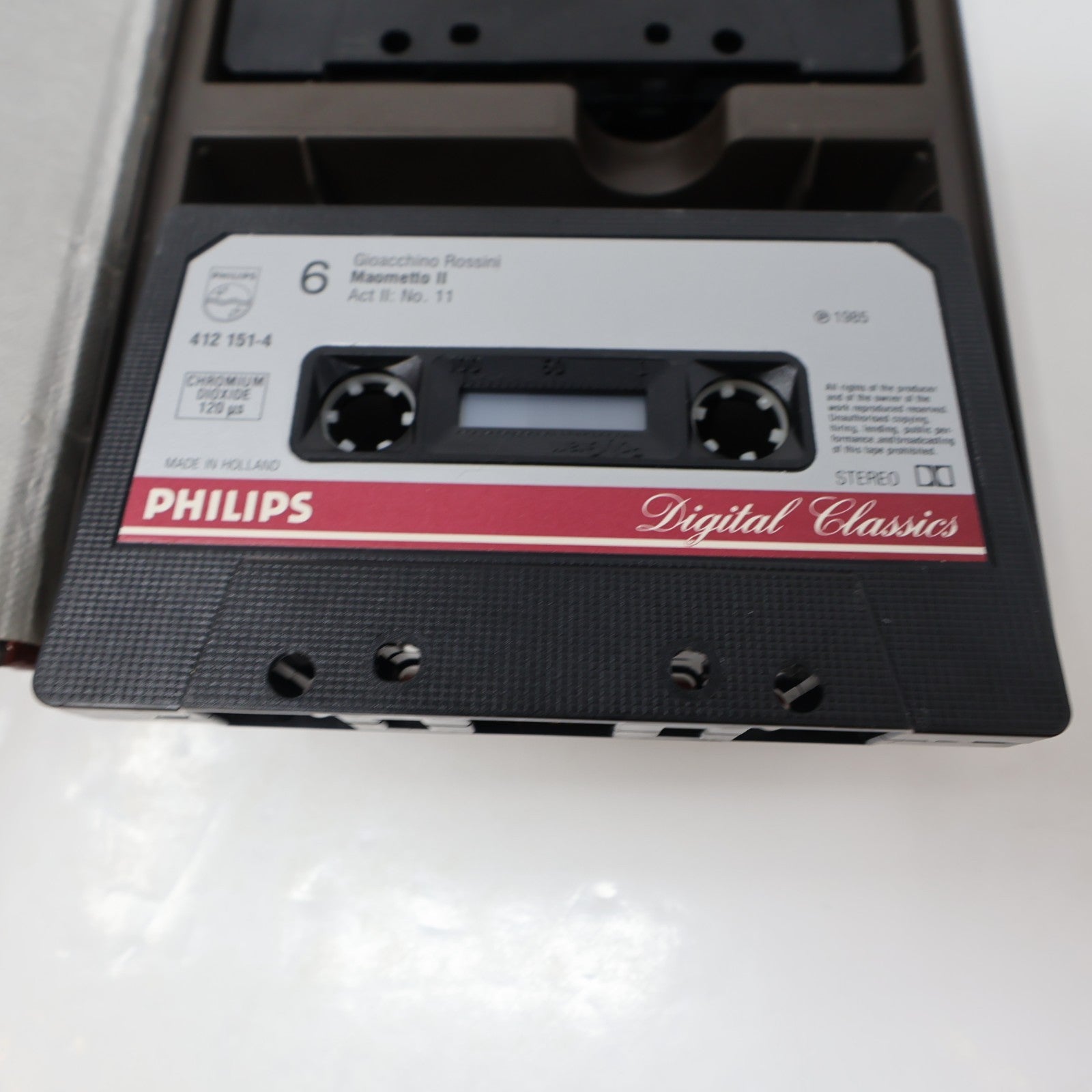 Rossini Maometto Secondo Cassette Box Claudio Scimone/Philharmonia/June Anderson