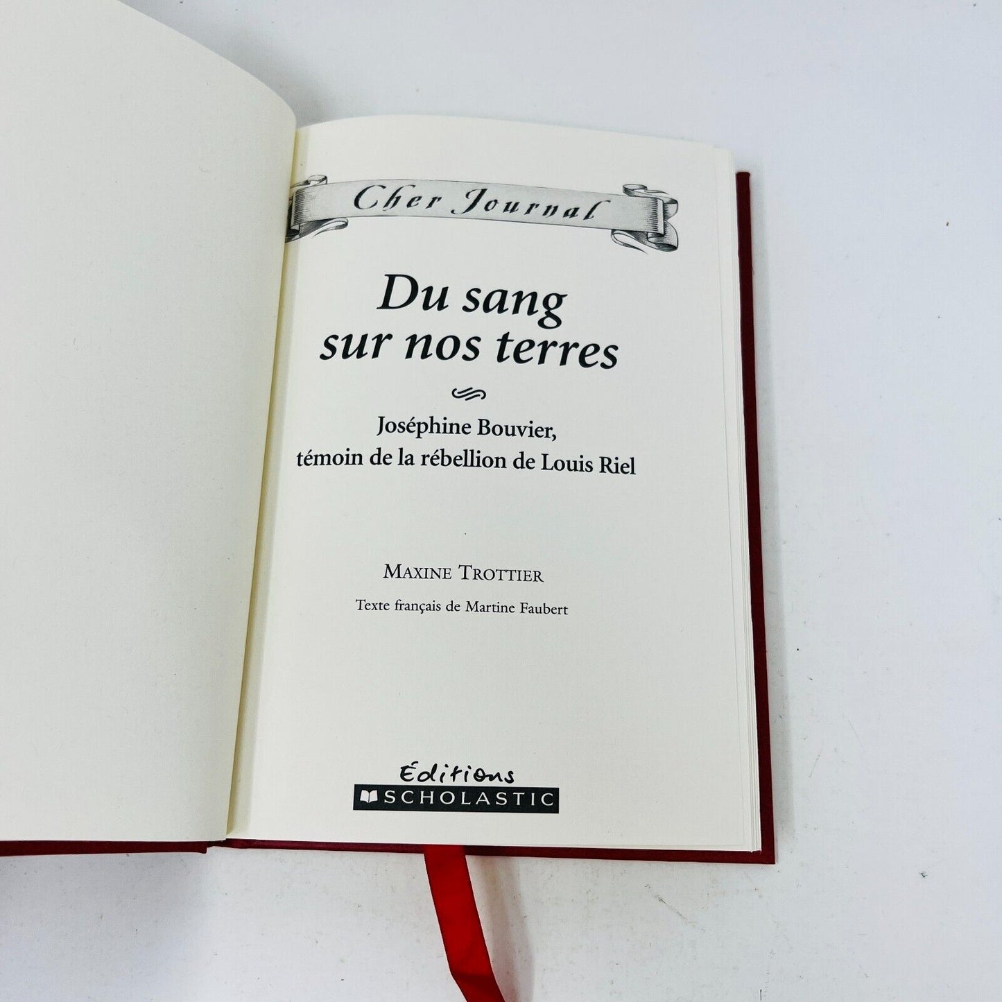 Cher Journal Du Sang sur nos Terres/Entrée Refusée/Ma Soeur Orpheline Lot Livres