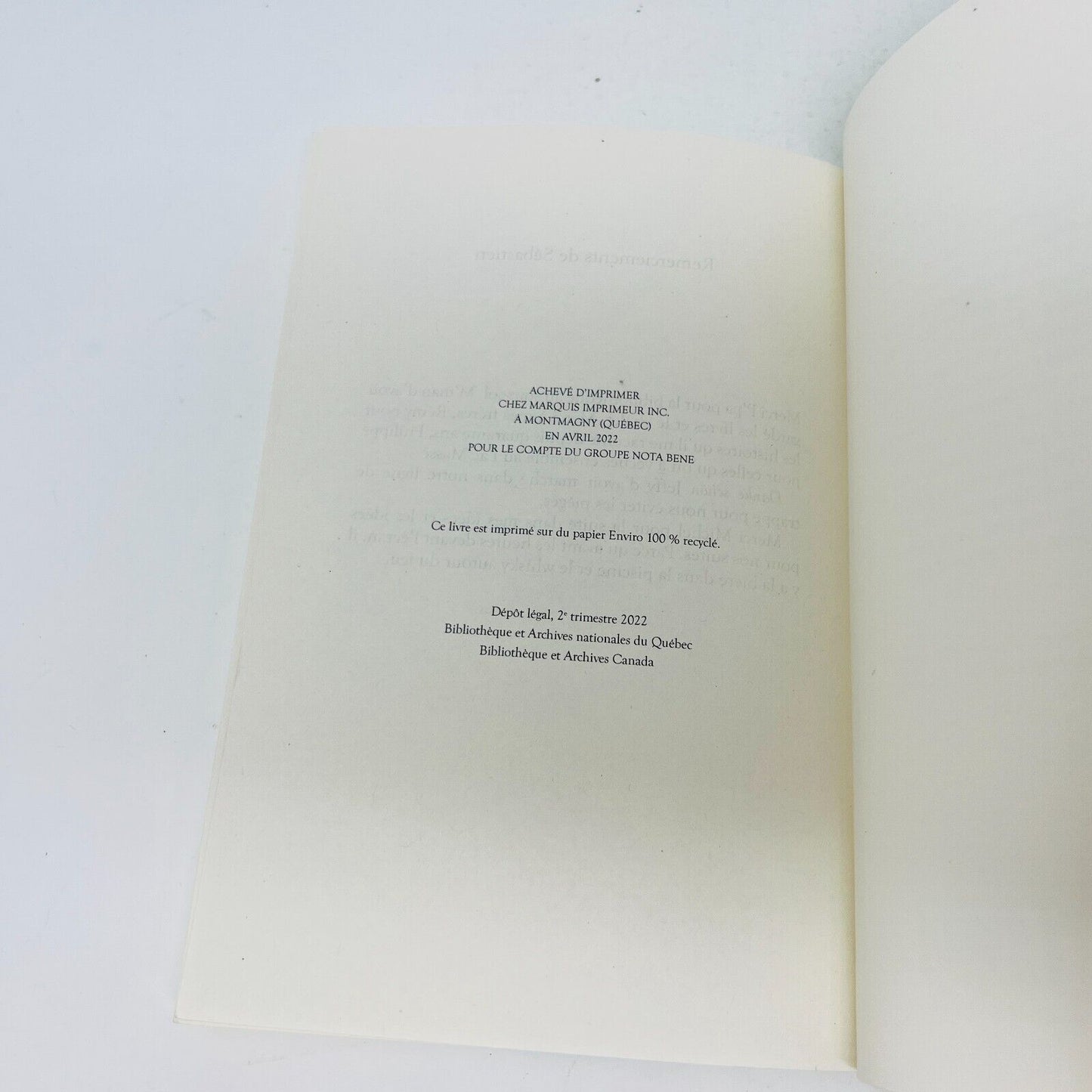 2022 Territoire de Trappe Gagnon/Lemieux Roman Fiction Français Livre Triptyque