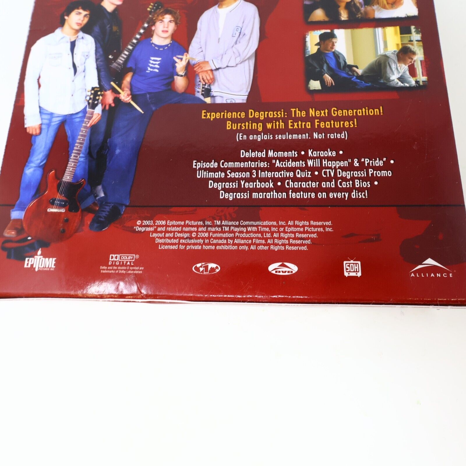 Degrassi The Next Generation Season 3 DVD Set Tested NTSC Region 1 TV Series