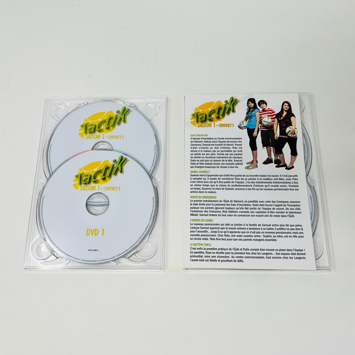 2008 Tactik Saison 1 Coffret 1 DVD Testé en Français Télé-Québec Pier-Luc Funk