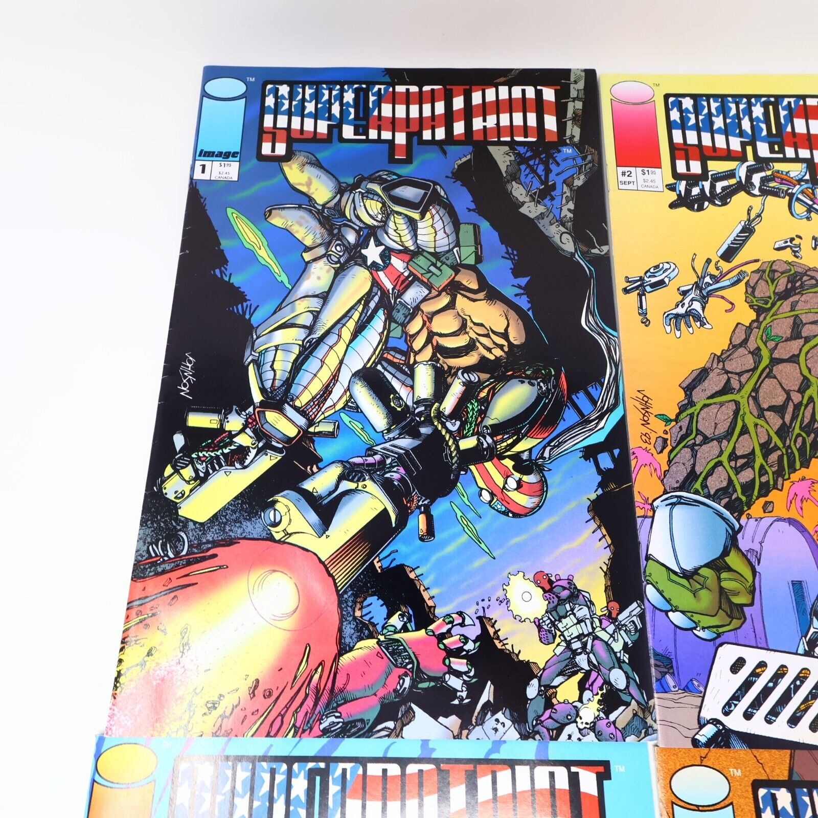 Lot 4 Comics SuperPatriot #1-4 Erik Larsen/Keith Giffen Image 1993 90s