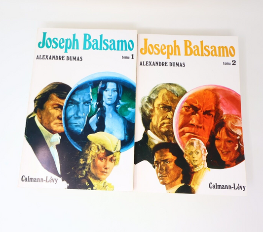 Lot 2 Joseph Balsamo #1-2 Alexandre Dumas Livres 1972 Série Complète Roman 70s