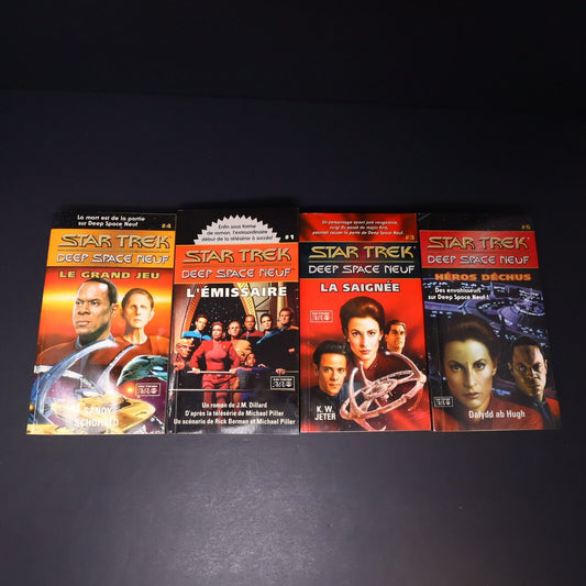 Lot 4 Livres Star Trek #1 3-5 Deep Space Neuf Science-Fiction ADA Français PB