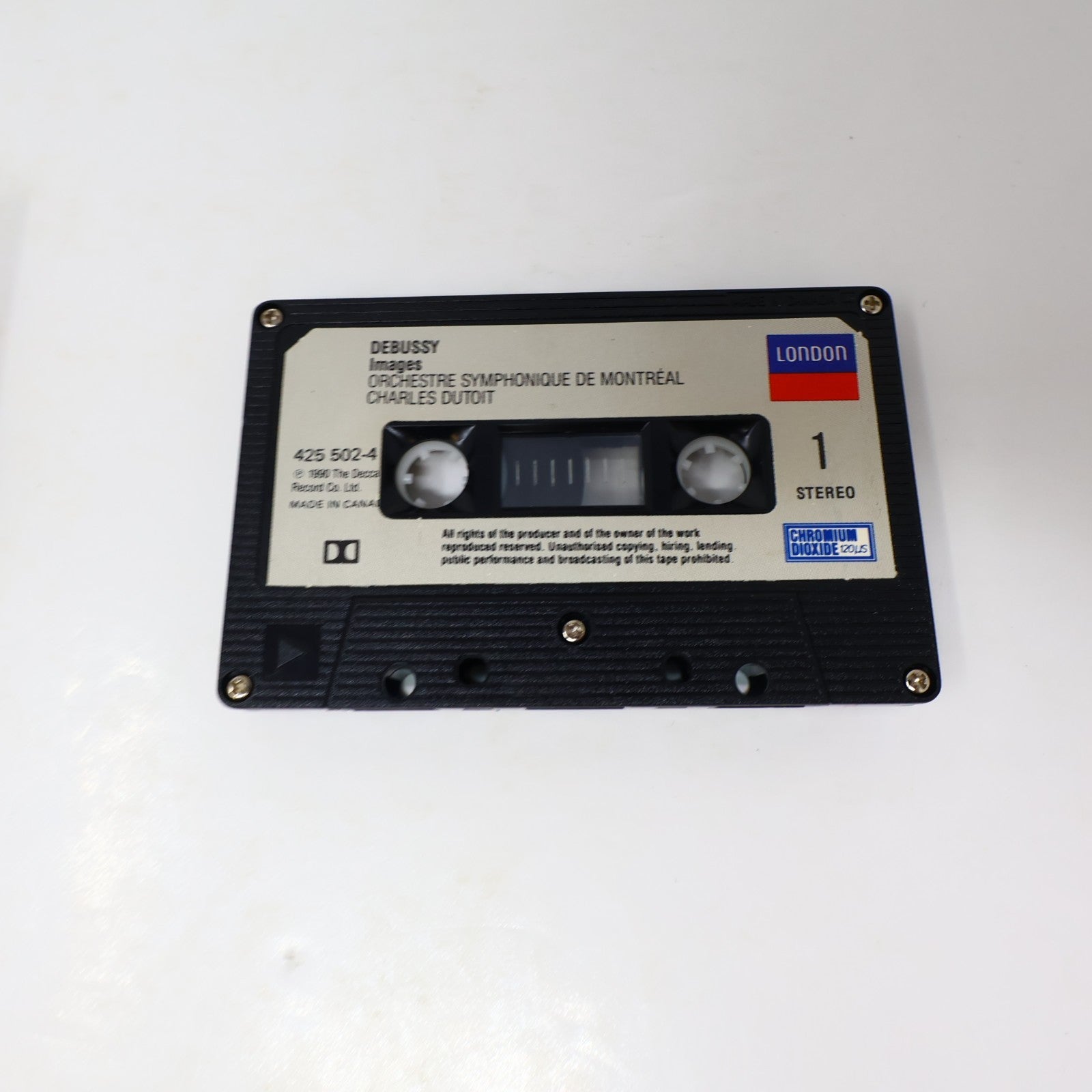 Debussy 2 Cassettes Lot Charles Dutoit/Montréal OSM La Mer/Jeux/Images/Nocturnes