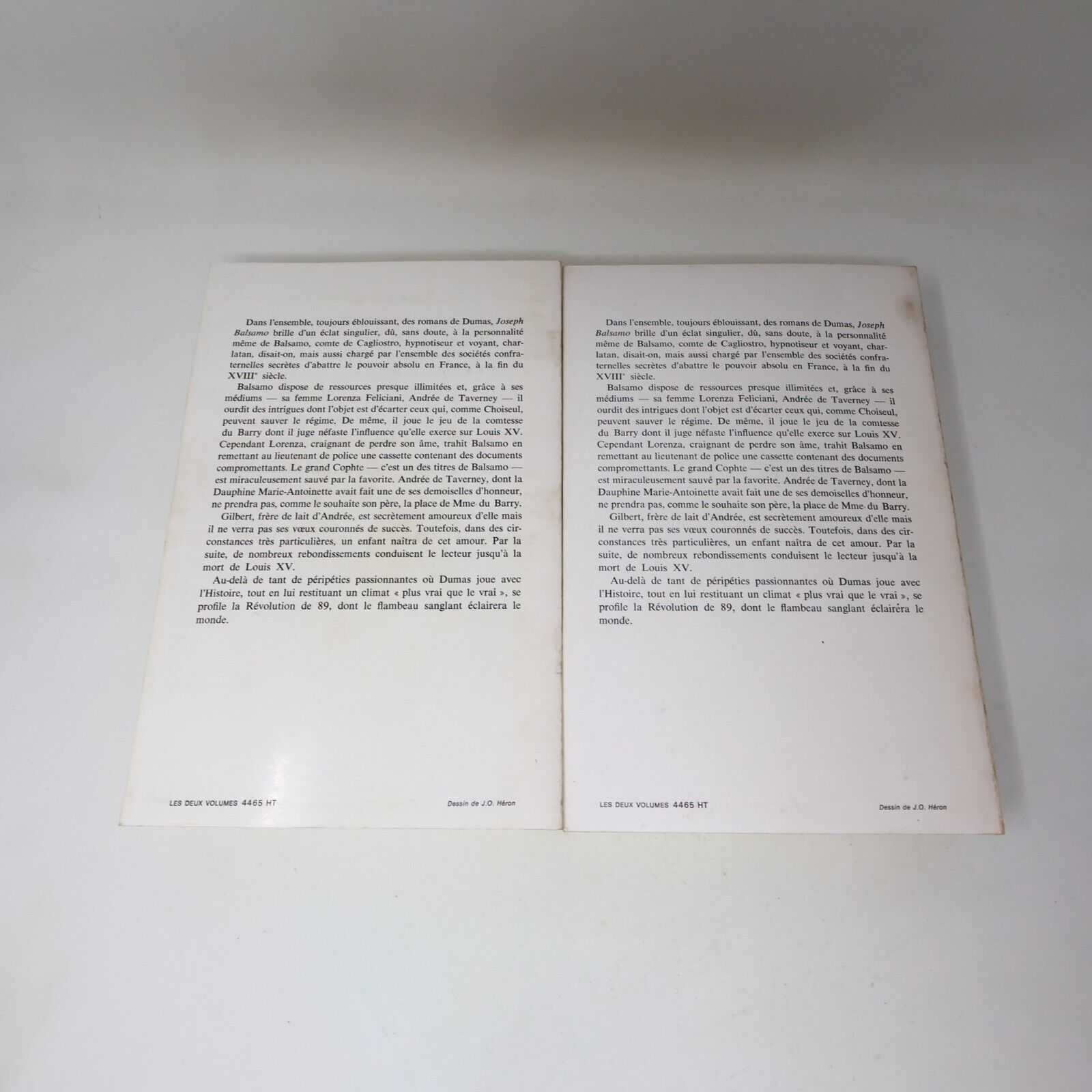 Lot 2 Joseph Balsamo #1-2 Alexandre Dumas Livres 1972 Série Complète Roman 70s