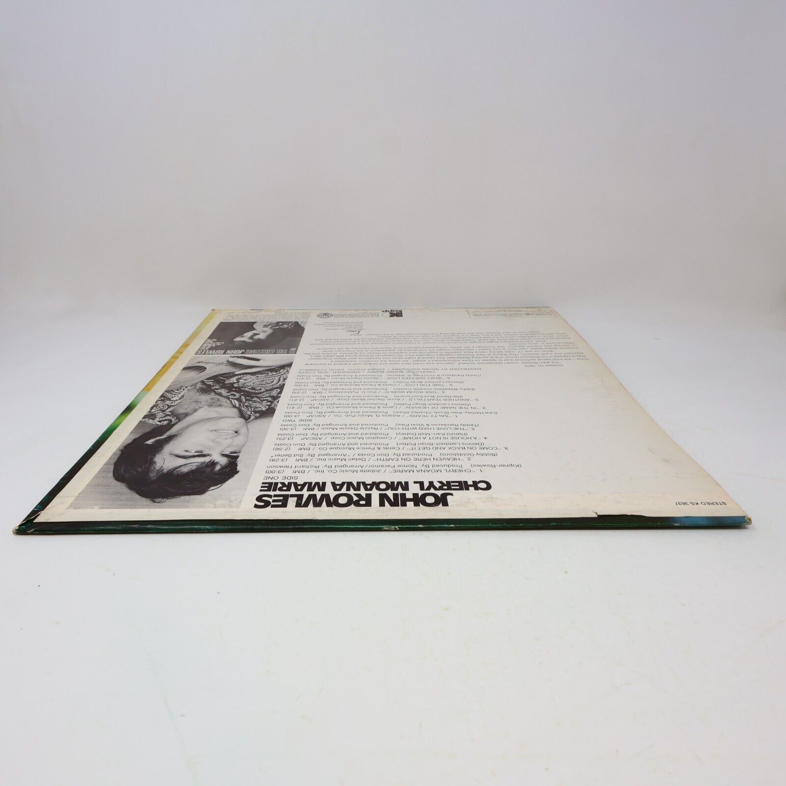 John Rowles Sings Cheryl Moana Marie LP Record Vinyl Canada KS 3637 Kapp 1970