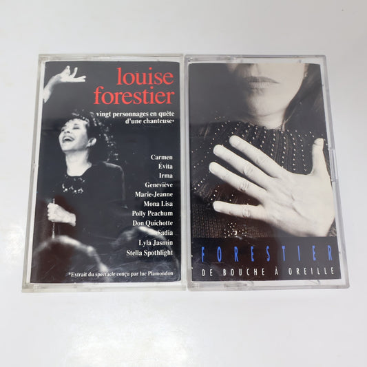 Louise Forestier Lot 2 Cassettes De Bouche À Oreille/Vingt Personnages en Quête
