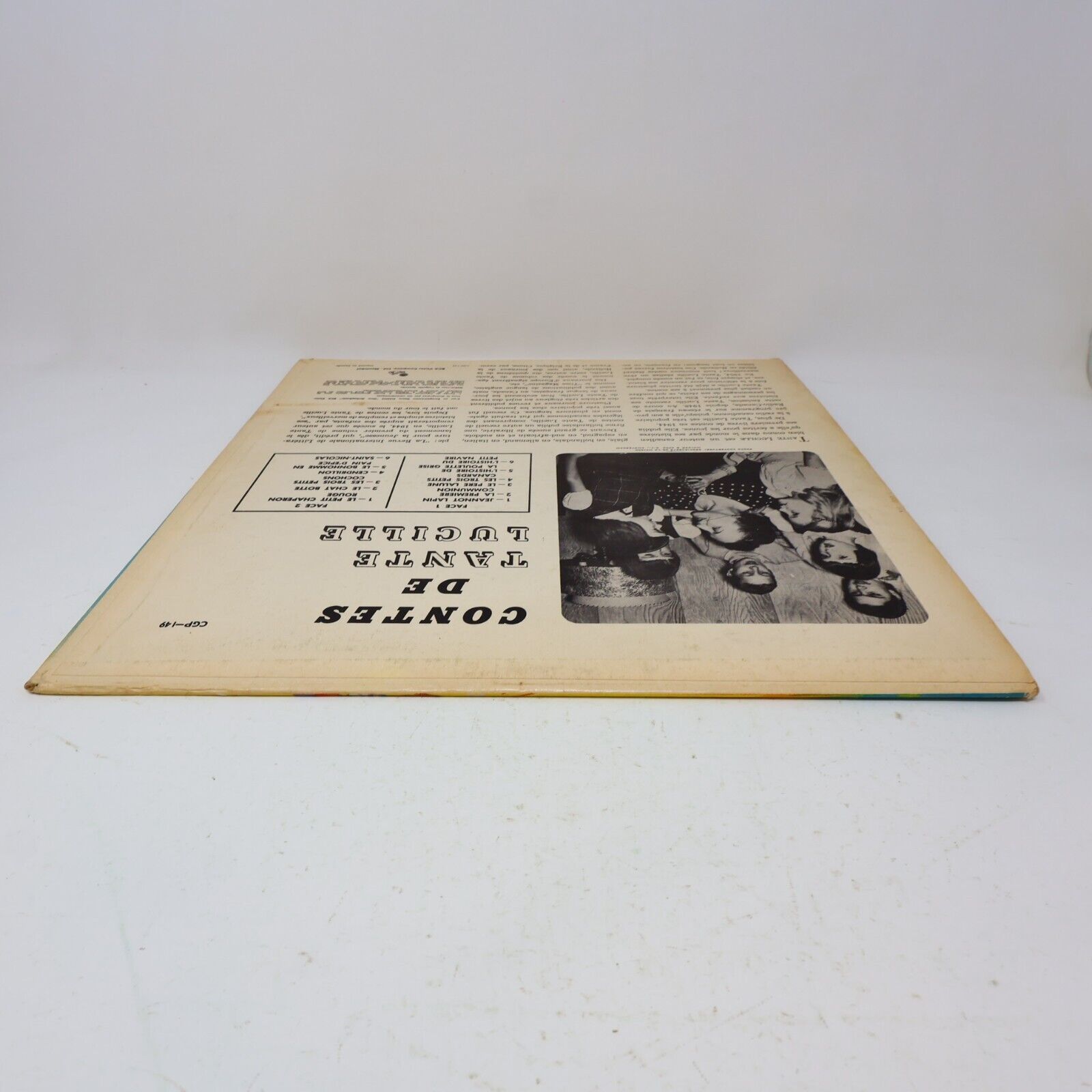 Contes de Tante Lucille LP Disque Histoires Enfants Vtg RCA Victor Mono CGP-149