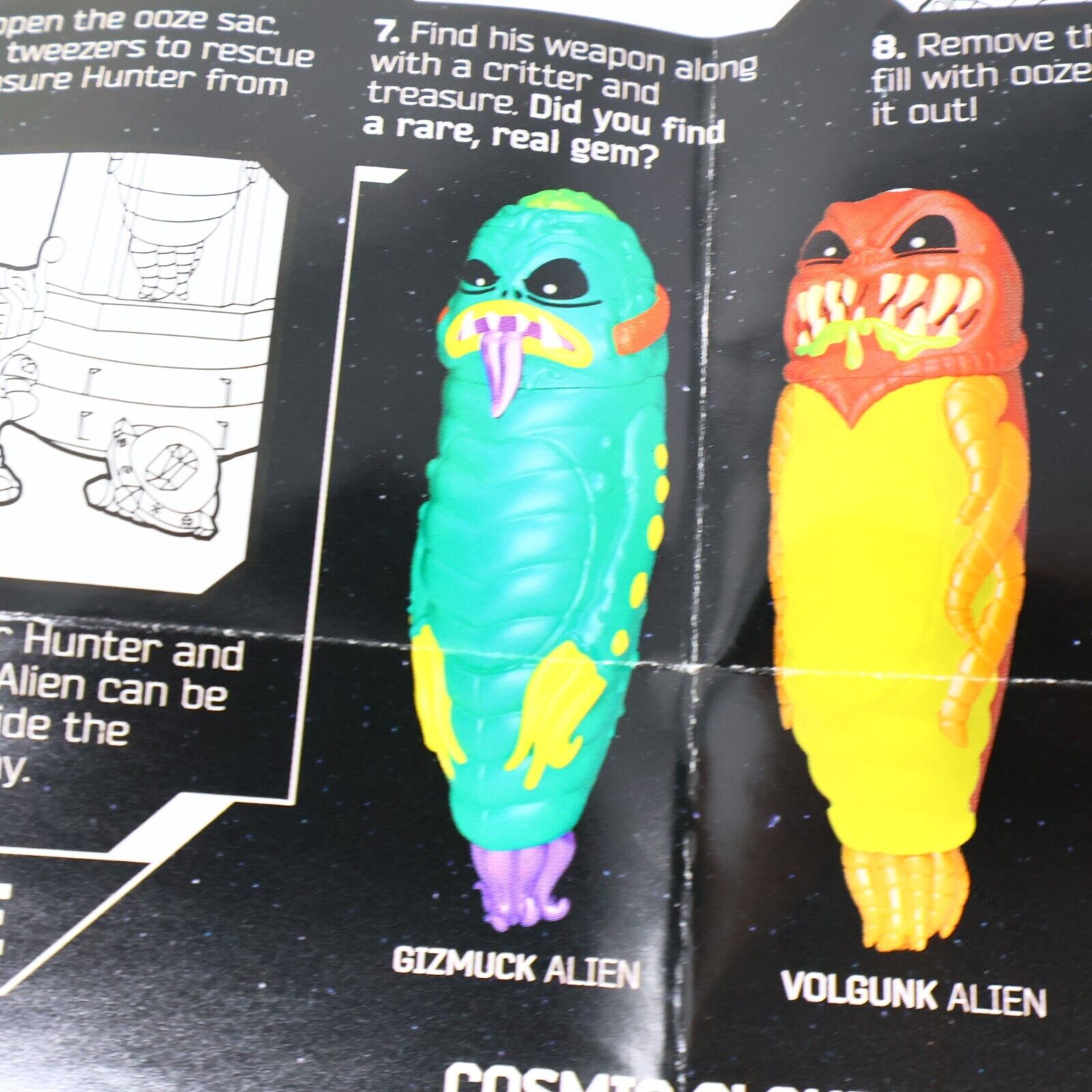 Lot 3 Treasure X Figures Gizmuck Alien Stink Dome Critter Moose Toy Collectible