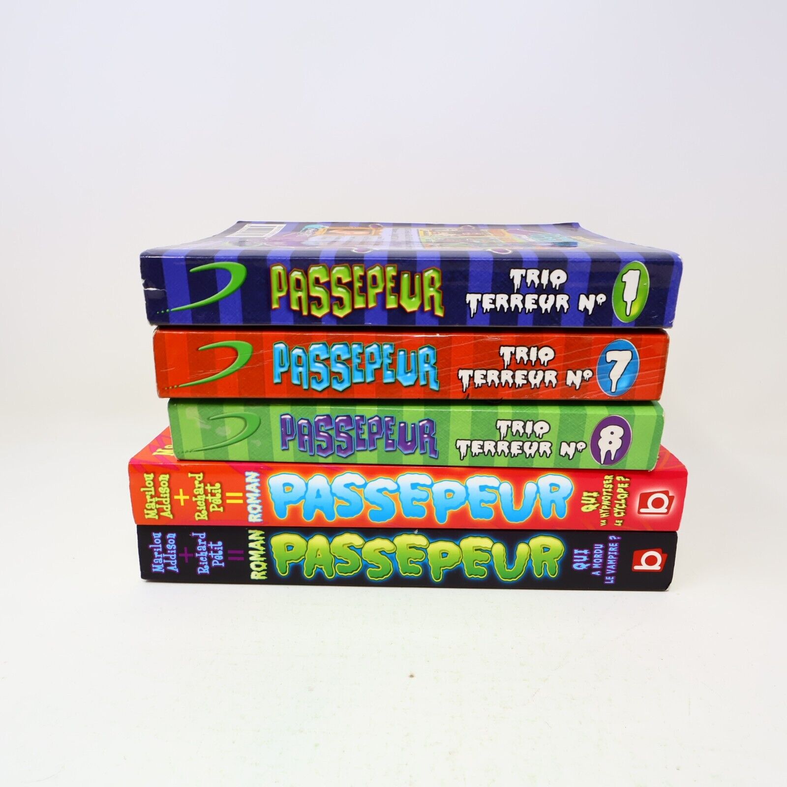 5x Trio Terreur Roman Passepeur Enfants Horreur Boomerang Lot Livres Français PB
