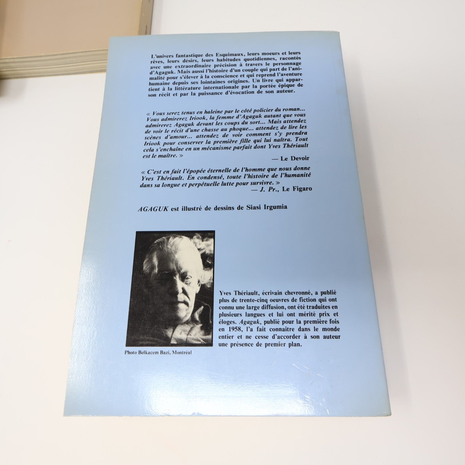 Yves Thériault Lot 8 Livres Agaguk/Quête de l'Ourse/Le Dernier Havre Roman PB