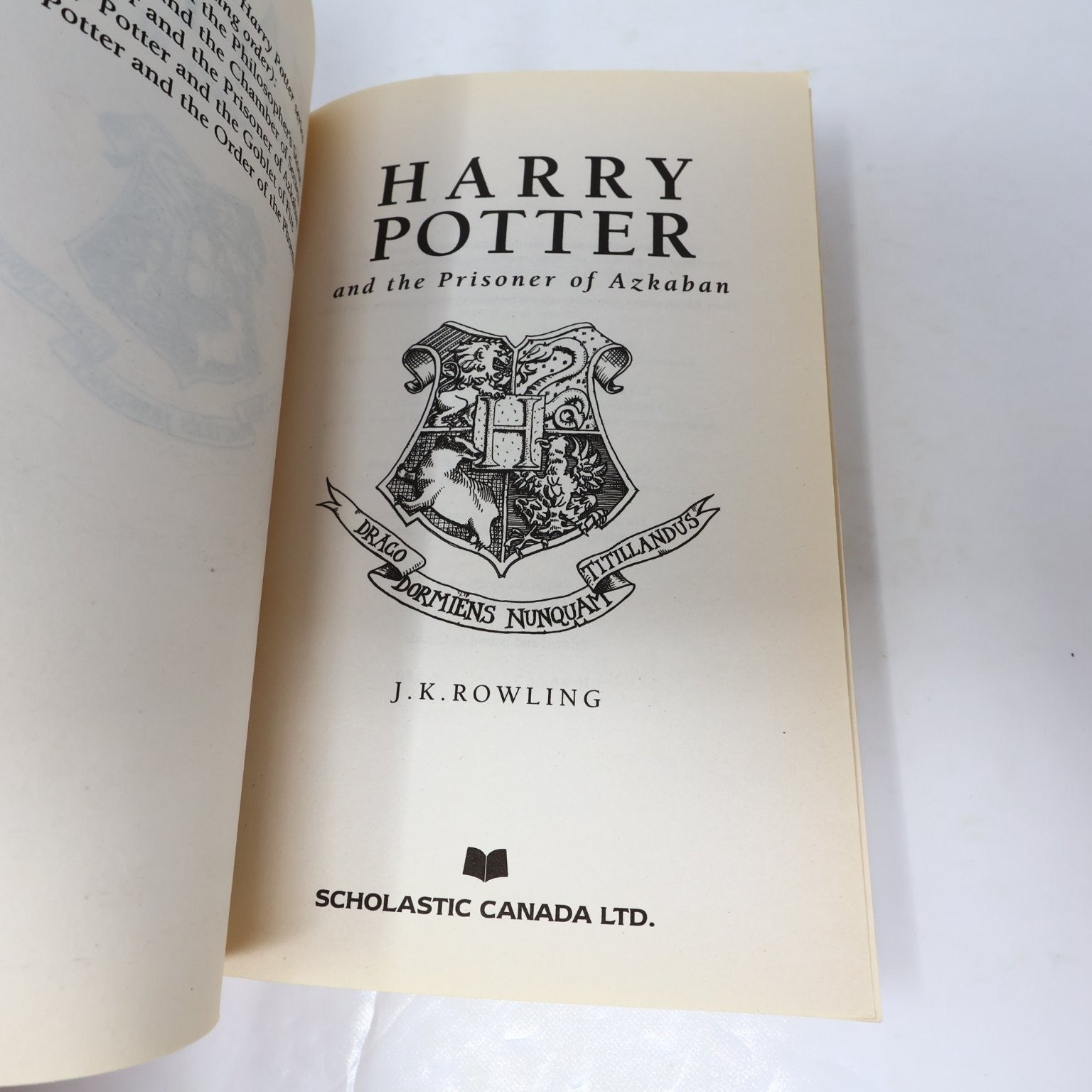Harry Potter and the Prisoner of Azkaban J.K. Rowling 2000 School Market Canada