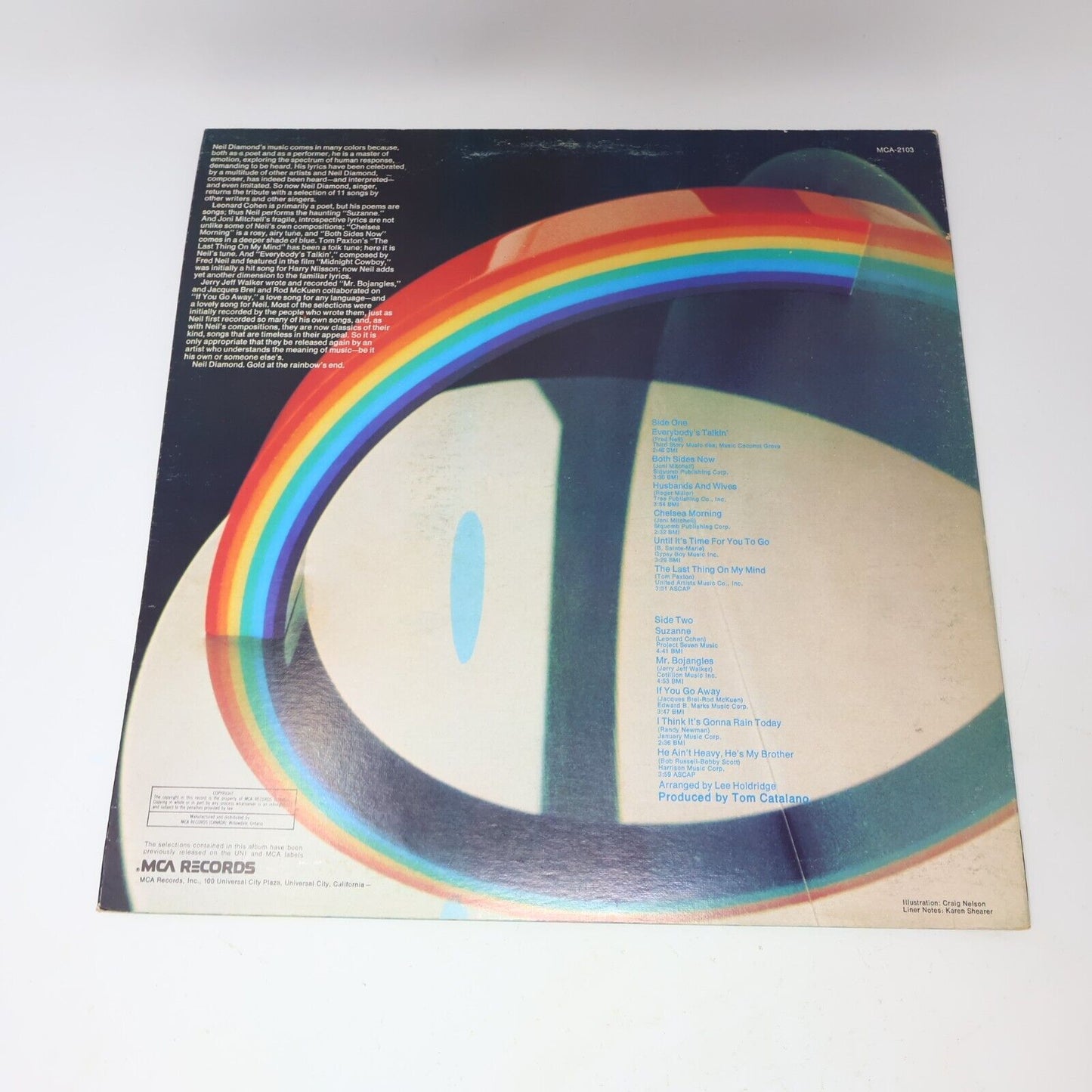 7x Neil Diamond LP Records Lot Serenade September Morn Rainbow Way To The Sky