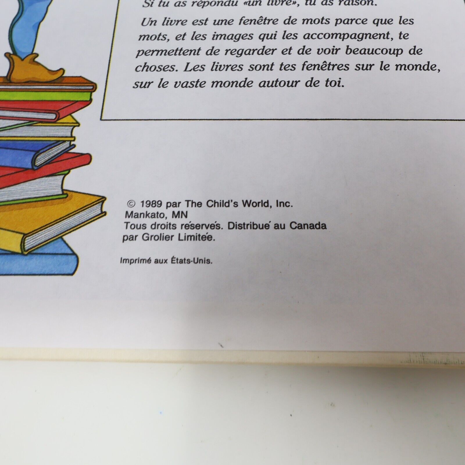 Lot 18 Jane Belk Moncure Le Château Magique du Livre Livres Enfants Grolier 90s