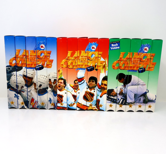 Lance et Compte Lot 15 VHS Série 1-2-3 Pierre Lambert Hockey National Messier
