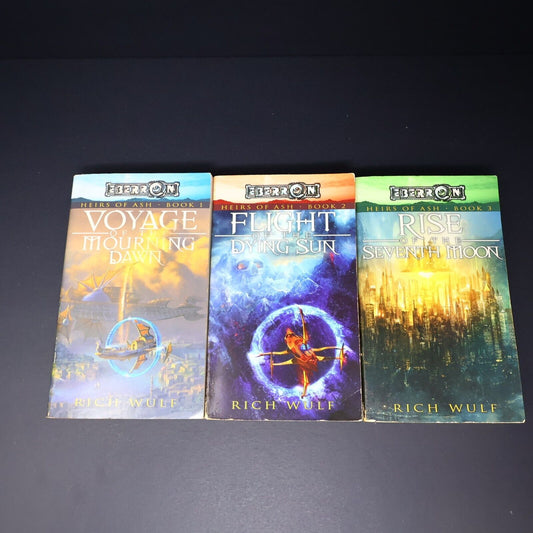 Lot 3 Books Heirs of Ash #1-3 by Rich Wulf EBerron Wizards of the Coast Fantasy