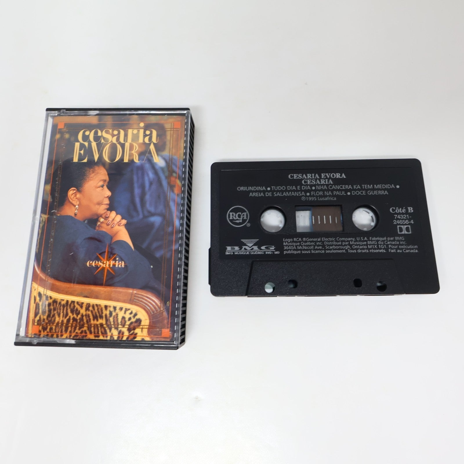 Cesaria Evora 2 Cassette Lot Cesaria/Cabo Verde Tchintchirote/Sabine Larga'm 90s