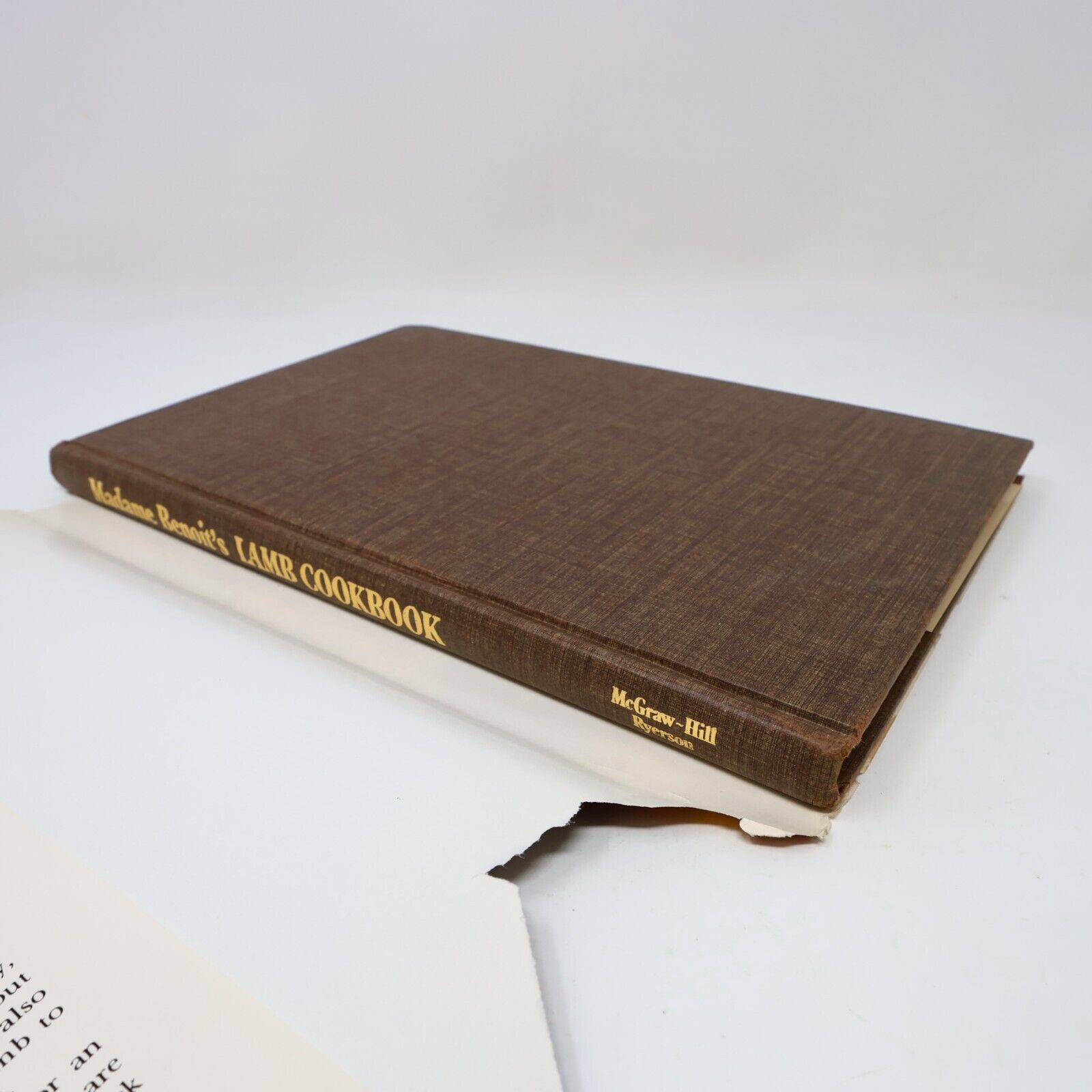 1979 Madame Benoit's Lamb Cookbook by Jehane Benoît Mcgraw-Hill Ryerson HC 70s