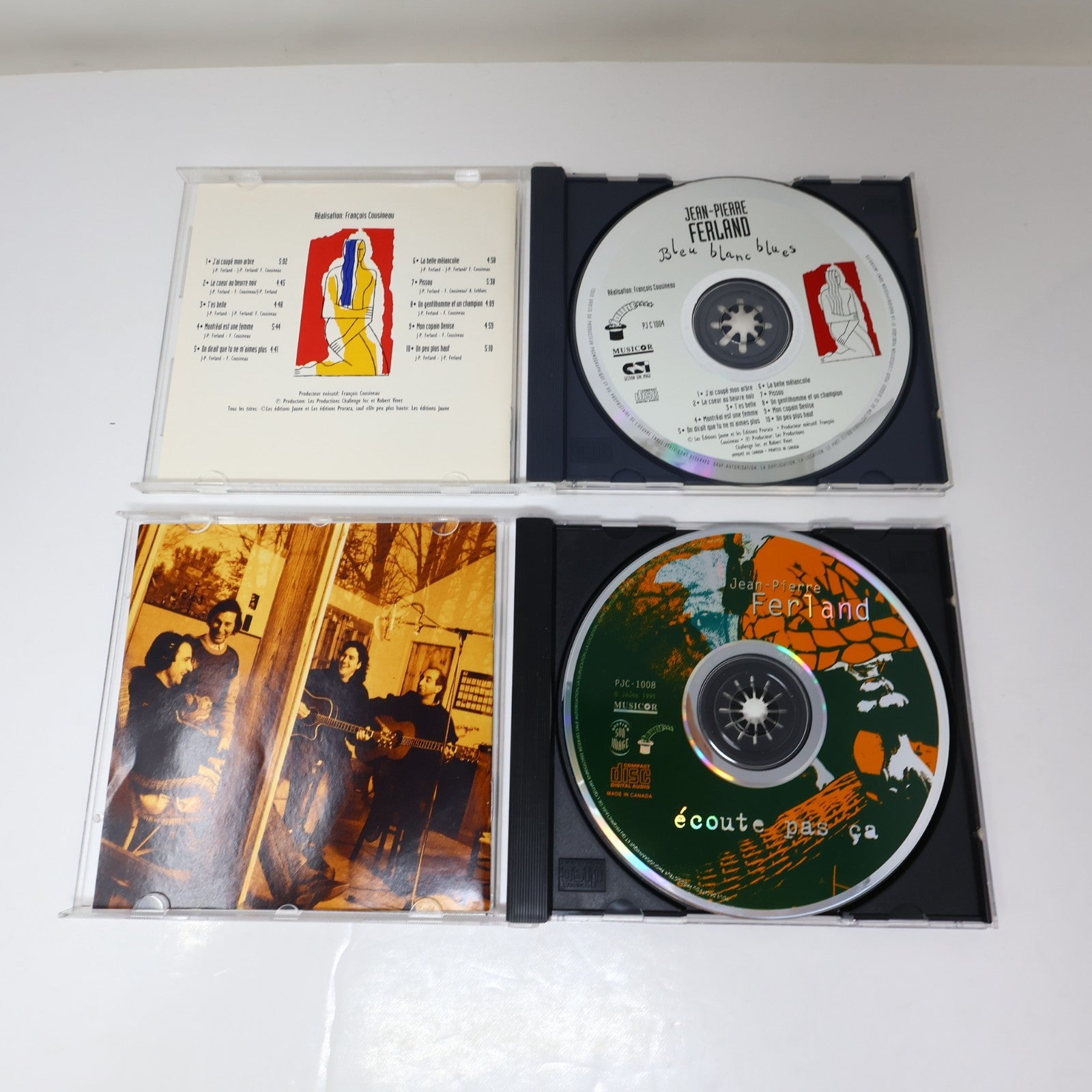 Jean-Pierre Ferland Lot 6 CD Jaune/Écoute pas ça/Bleu Blanc Blues/Live/Bijoux