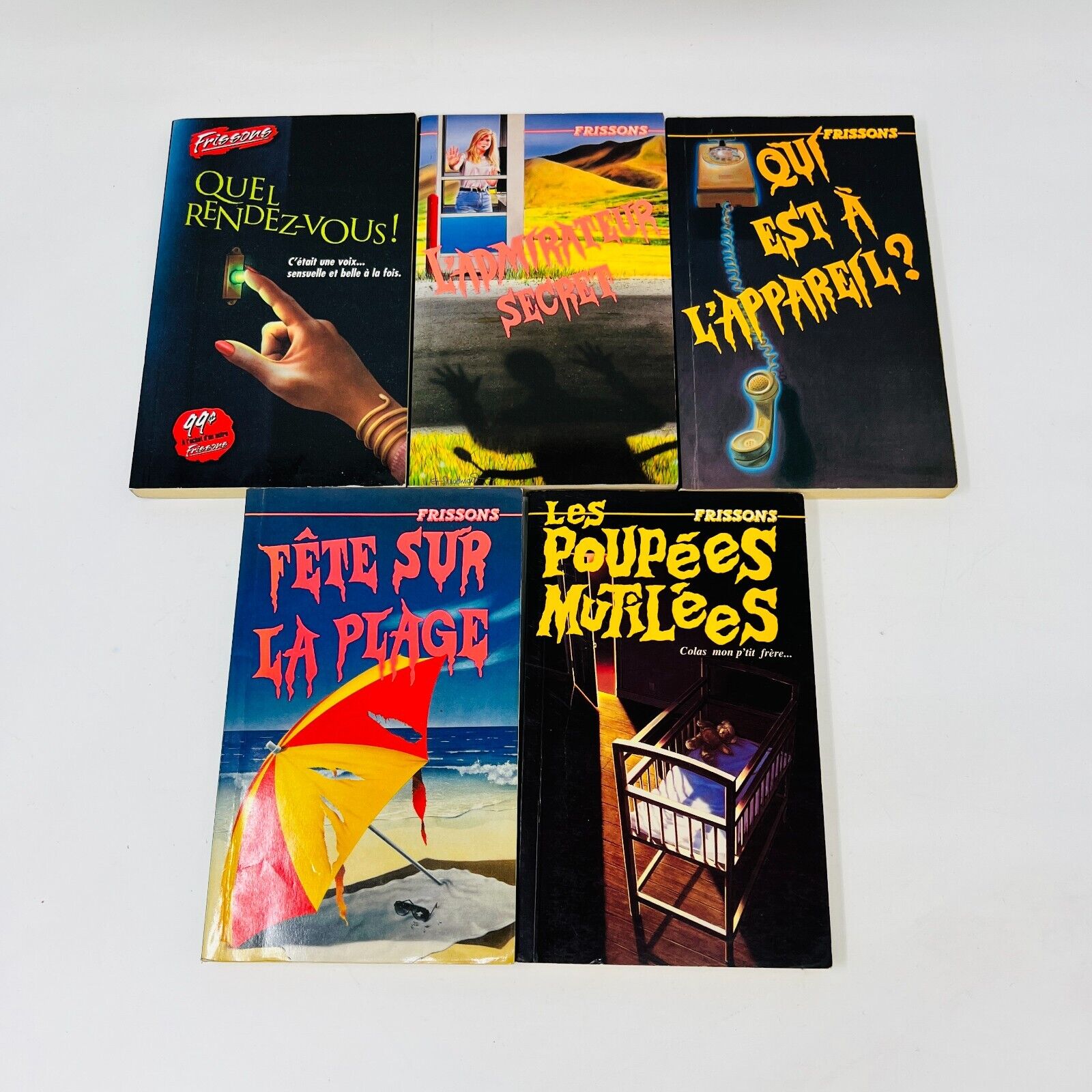 17x Frissons EH Lot Livres Quel Rendez-Vous!/L'Accident/Chalet Maudit Stine