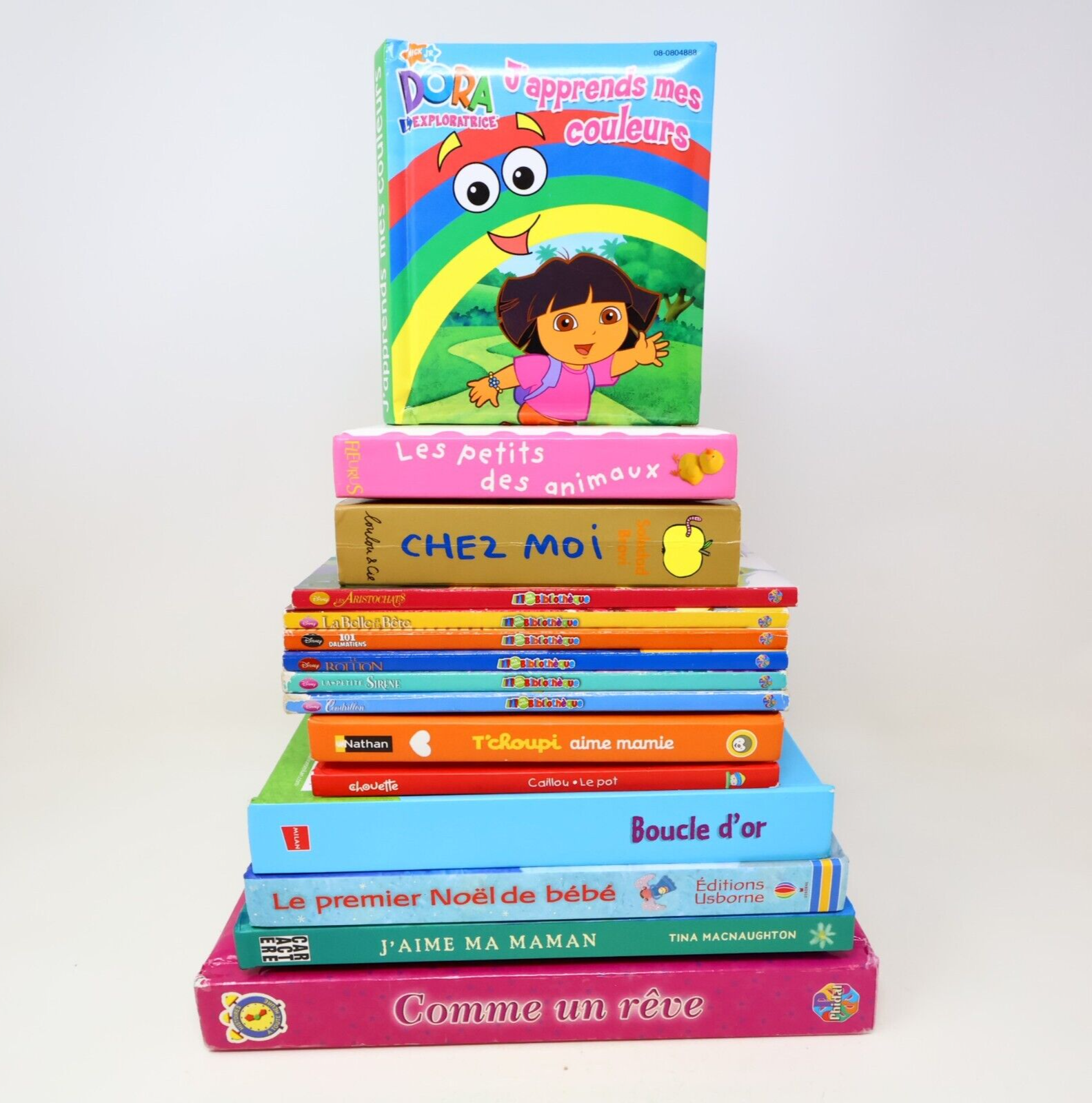 Lot 15 Livres Cartonnés Jeunes Enfants Français Young Children French Bundle Mix