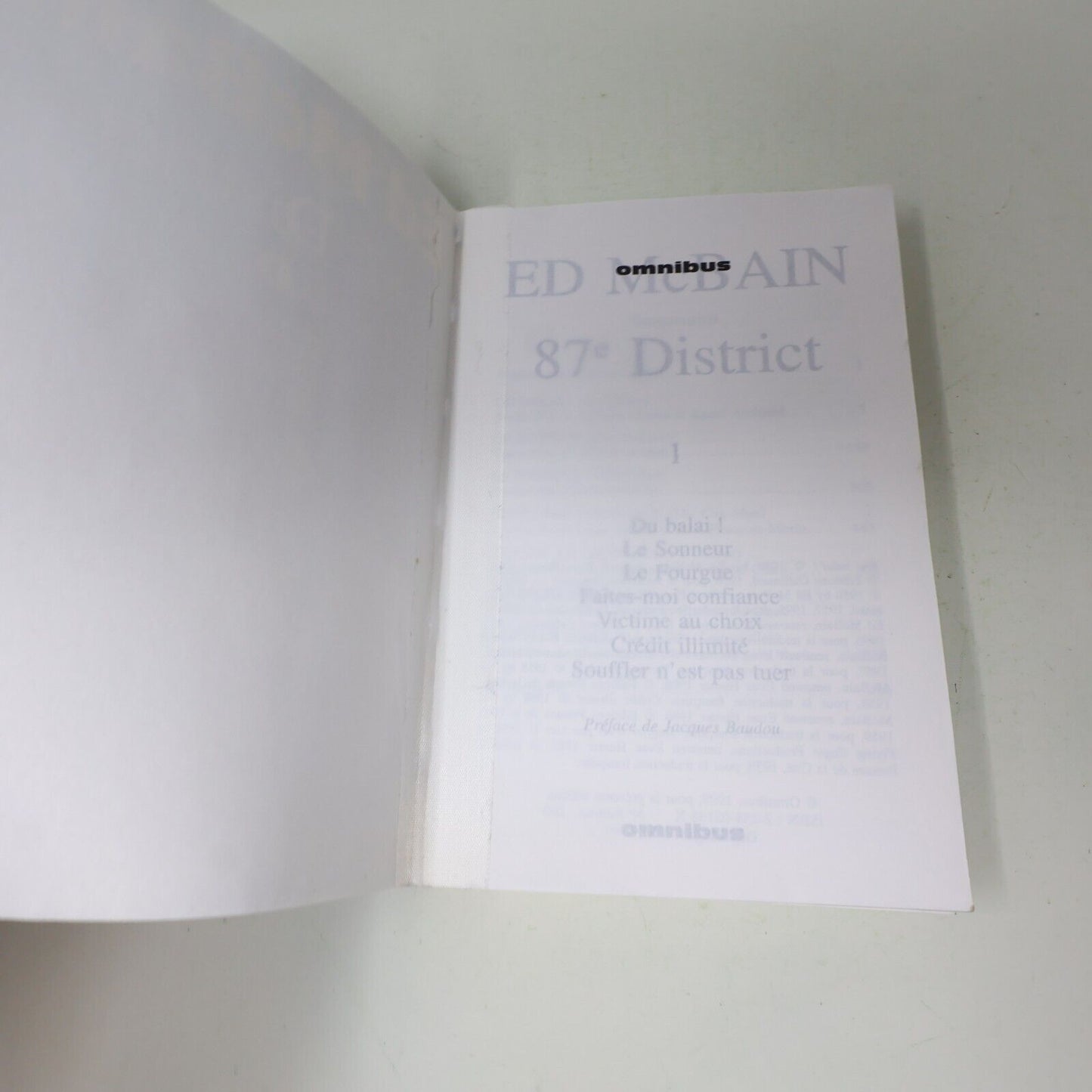 Le 87e District #1-8 + Dictionnaire Ed Mcbain Omnibus Roman Policier Lot French