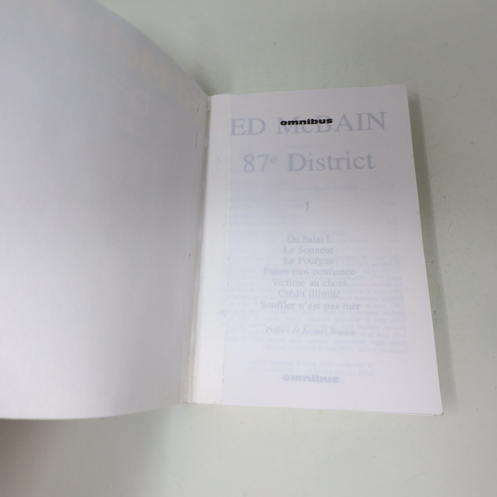 Le 87e District #1-8 + Dictionnaire Ed Mcbain Omnibus Roman Policier Lot French