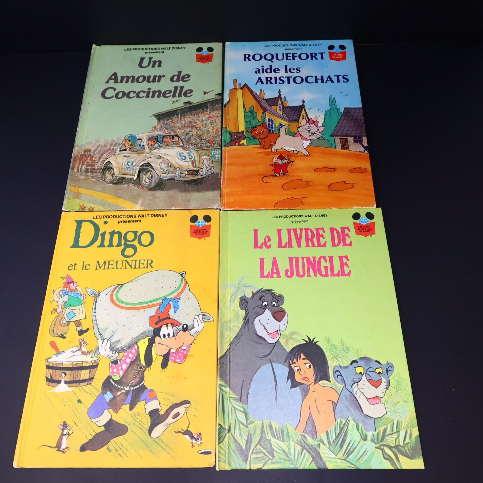 50x Livres Merveilleux de Disney Donald Mickey 70-80s Livre Loisirs Lot Français