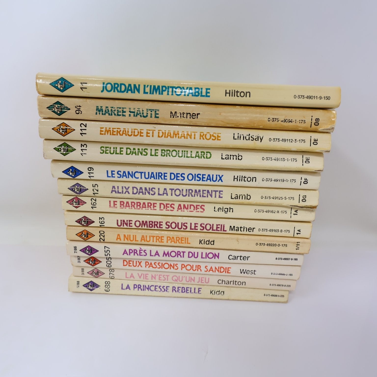 Collection Harlequin Lot 13 Livres en Français/French Romance Love Vintage 1980s
