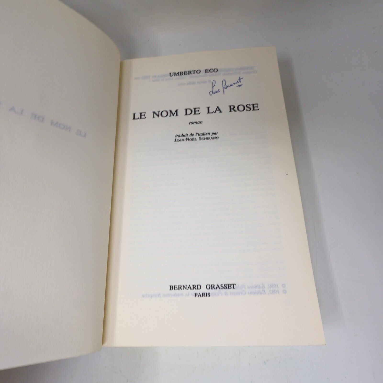 Umberto Eco Le Nom de la Rose Baudolino Pendule de Foucault Lot 4 Livres Roman