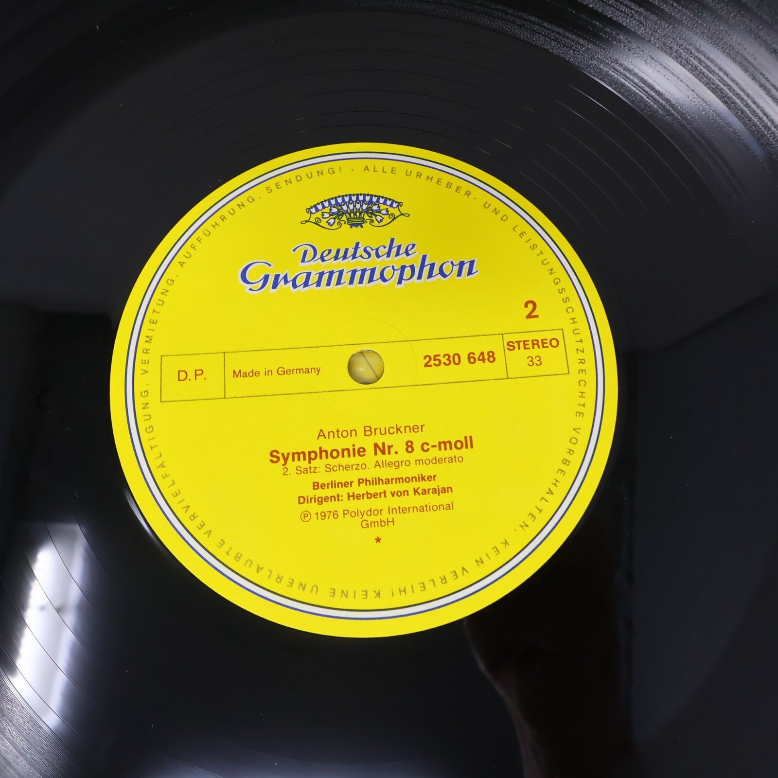 Herbert Von Karajan Anton Bruckner Symphonie #8 Berliner 2x LP Record 2707 085