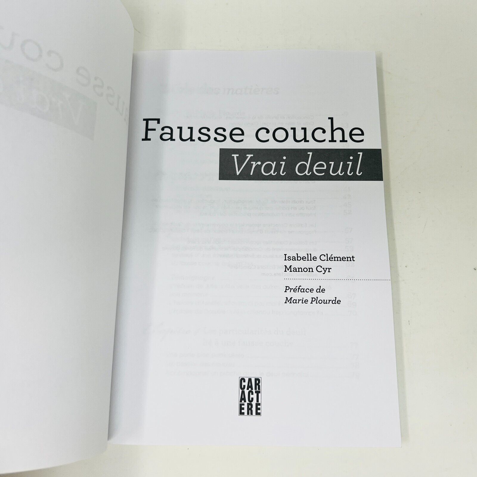 2013 Fausse Couche Vrai Deuil Clément/Cyr Psychologie Conseils Français Livre PB