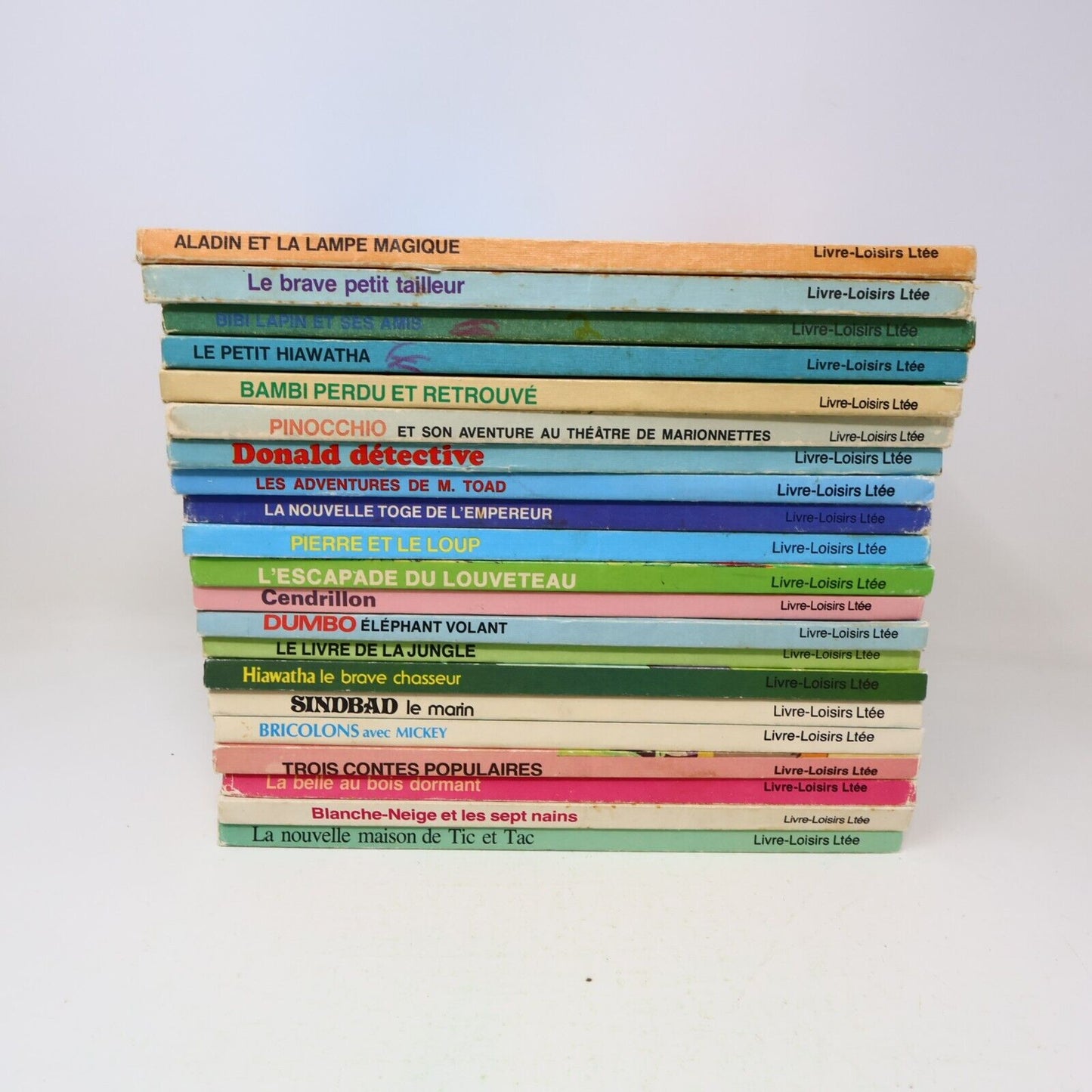 21x Livres Merveilleux de Disney Jeunes Enfants Livre-Loisirs Lot Français HC