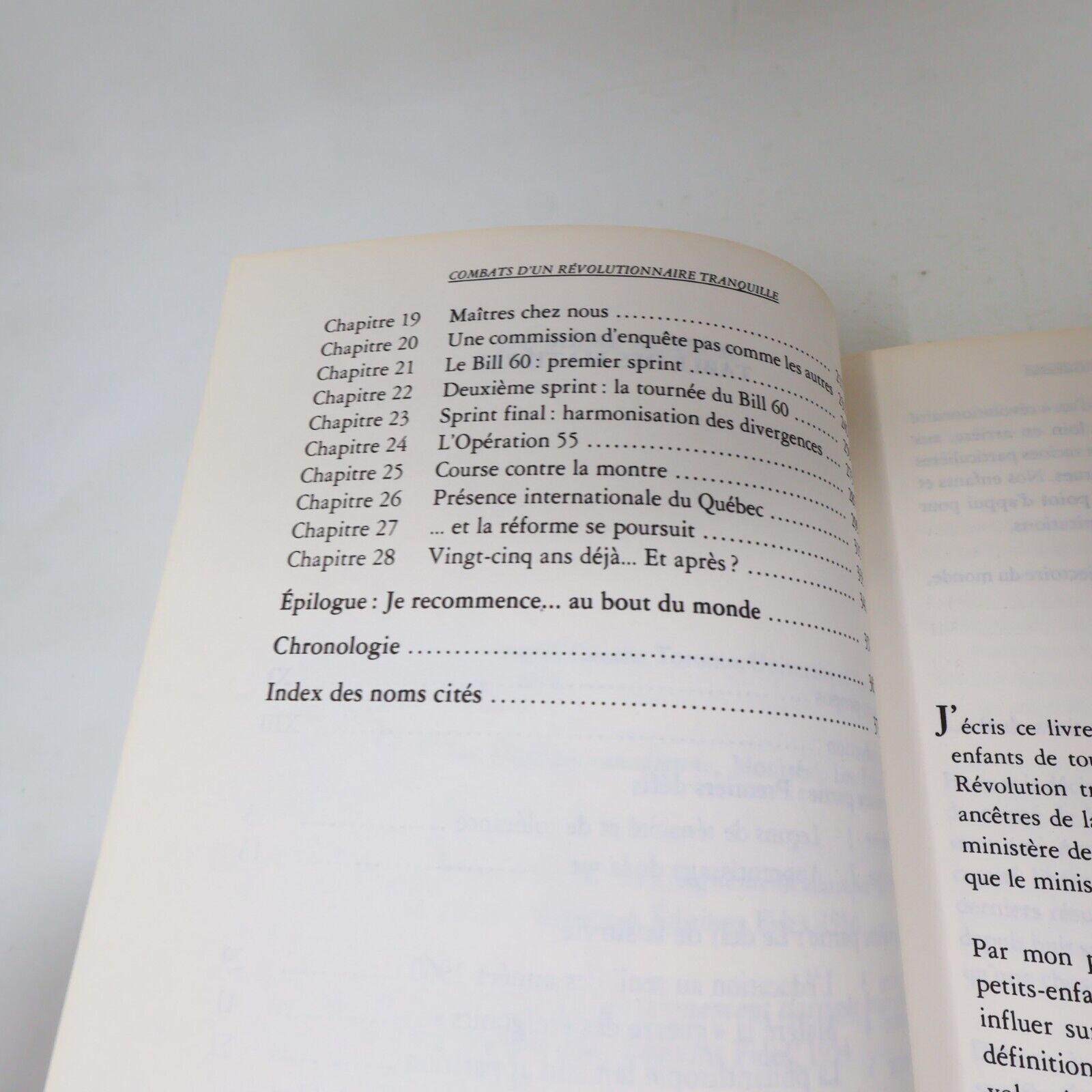 1989 Combats d'un Révolutionnaire Tranquille Paul Gérin-Lajoie Biographie Québec
